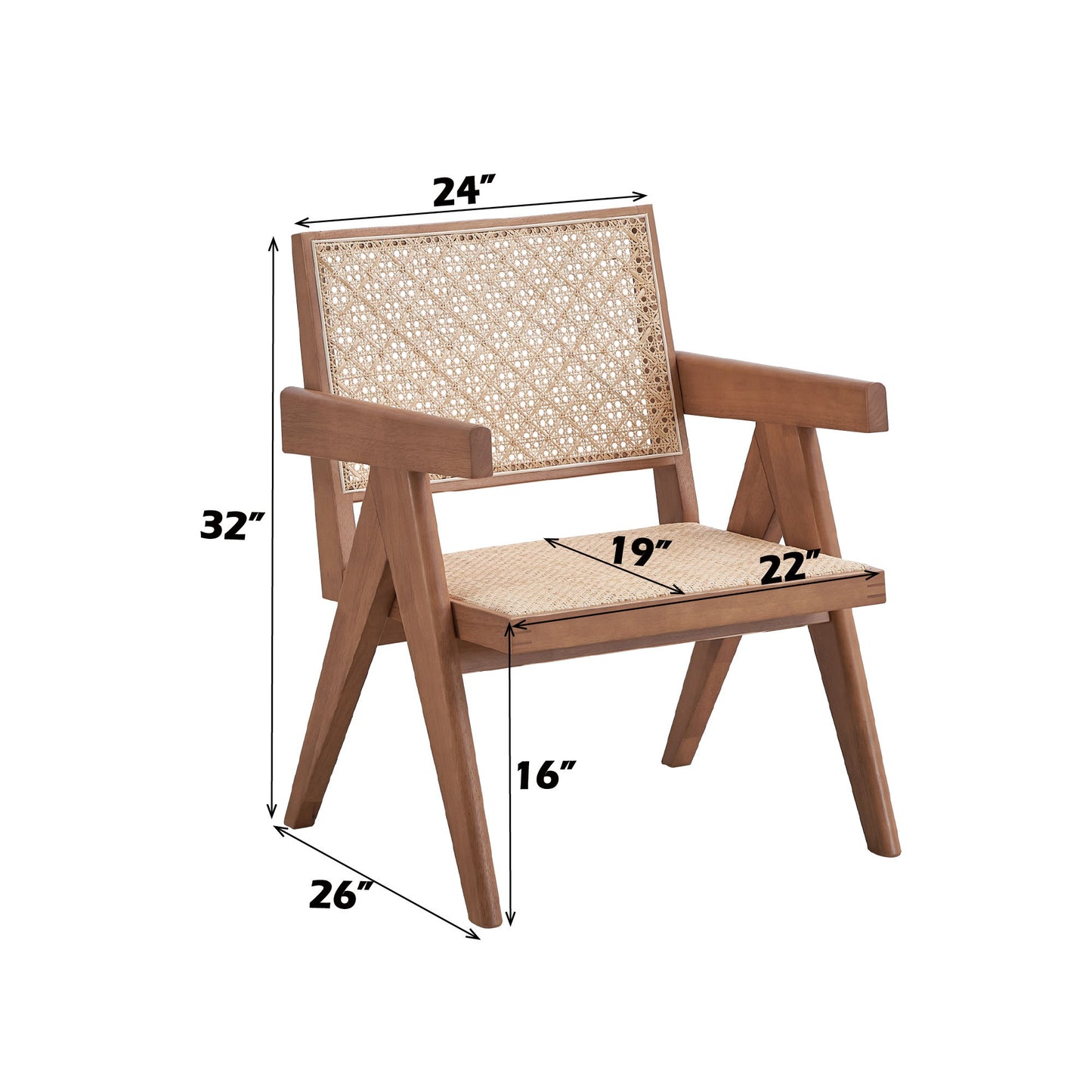 Velentina - Accent Chair - Natural / Rattan Acme
