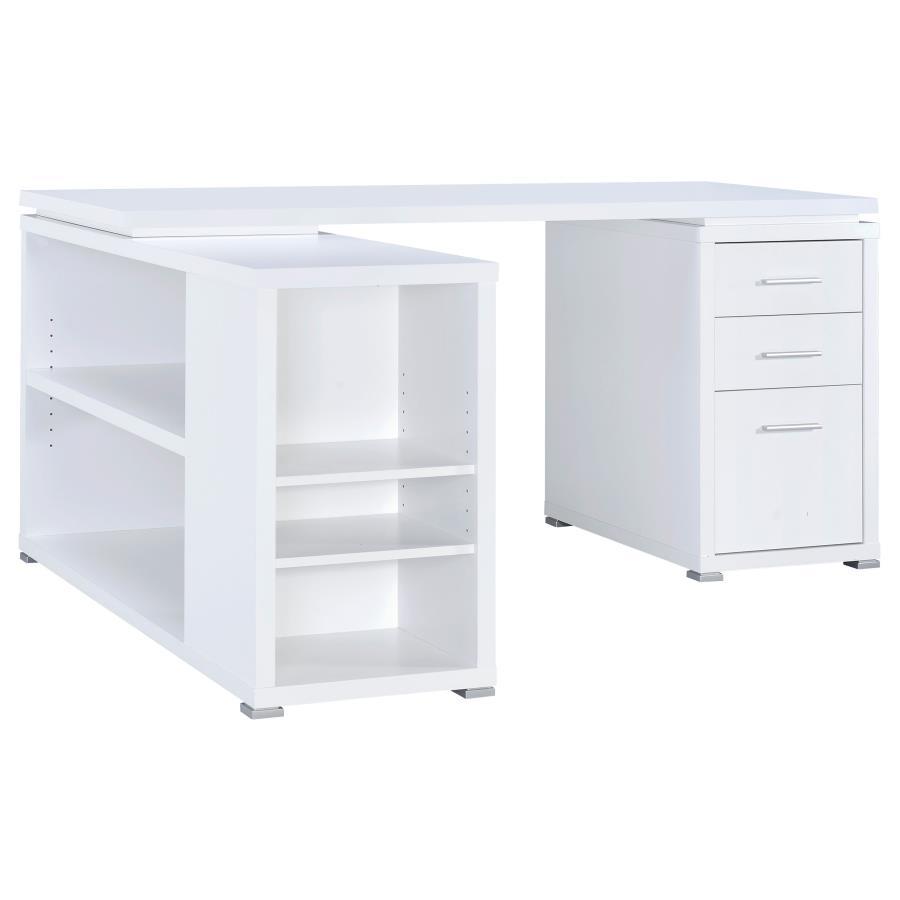 Yvette - 3-Drawer L-Shape Computer Desk CoasterEveryday
