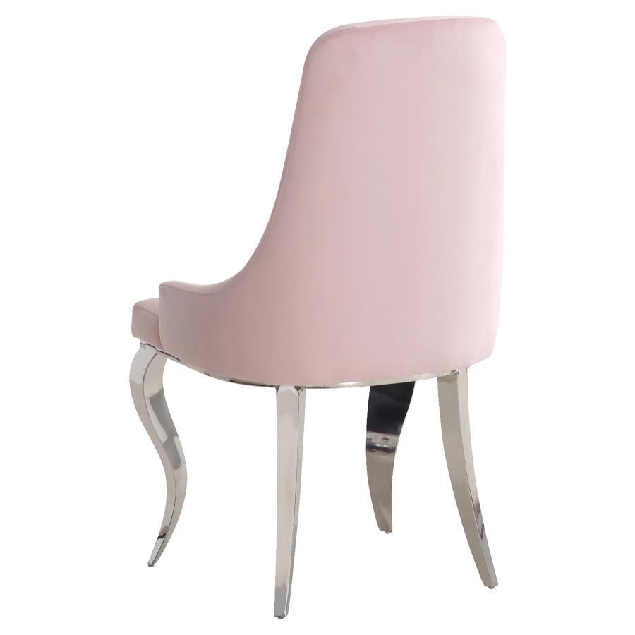 Antoine - Velvet Upholstered Dining Side Chair (Set of 2) CoasterElevations
