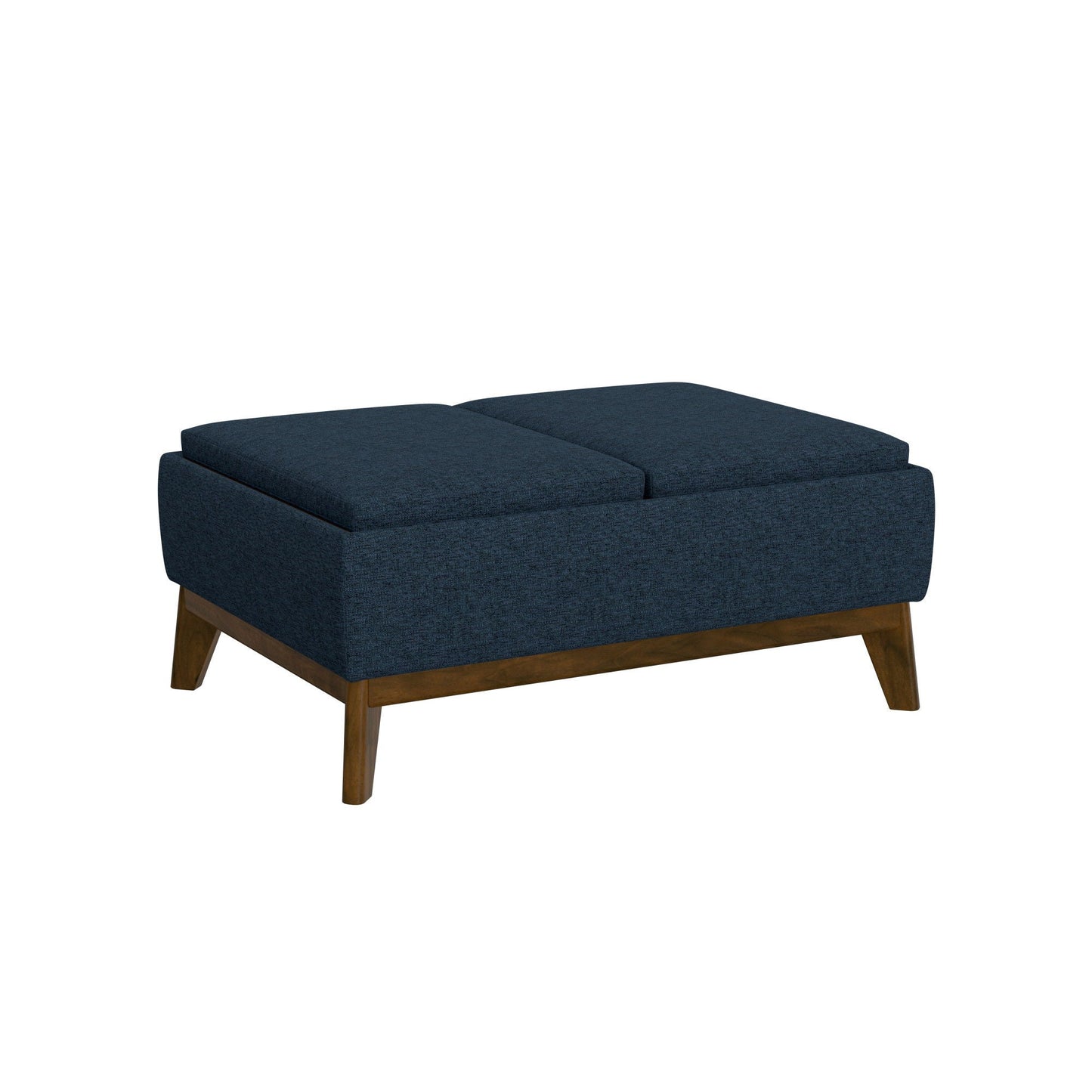 Varia - Reversible Tray Ottoman - Blue Emerald Home