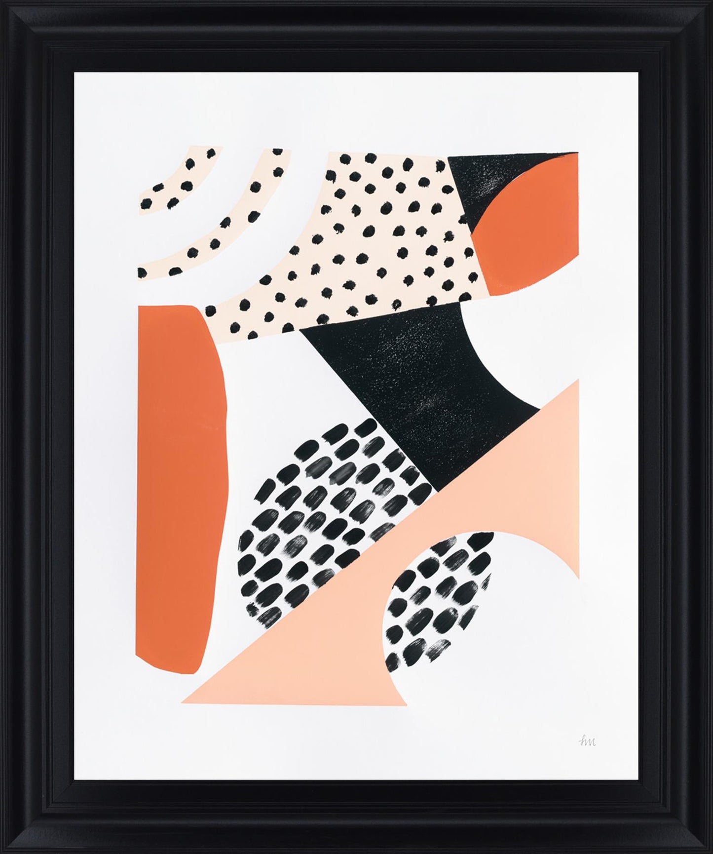 Terracotta Motion - 28" x 34" Framed Wall Art Classy Art