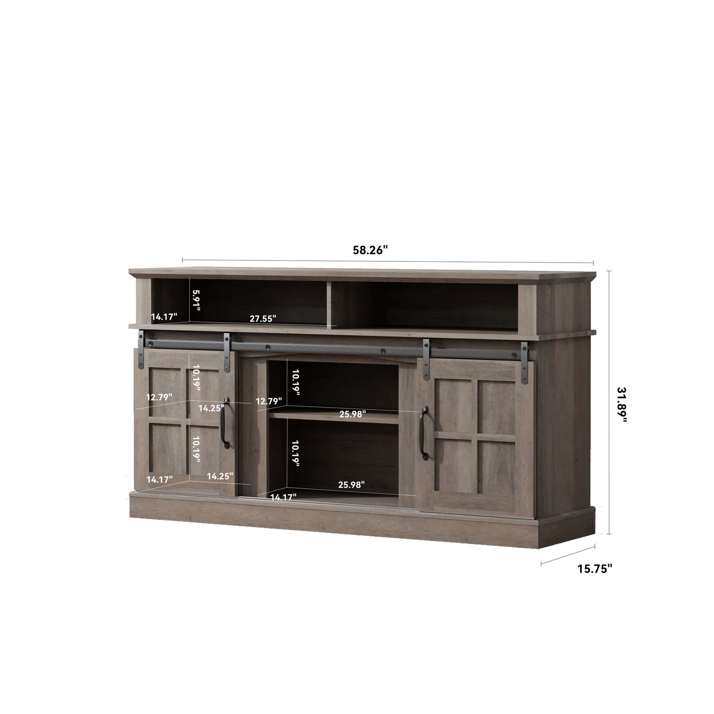 TV Stand With Storage Cabinet And Shelves, TV Console Table Entertainment Center For Living Room, Bedroom Home Essentials
