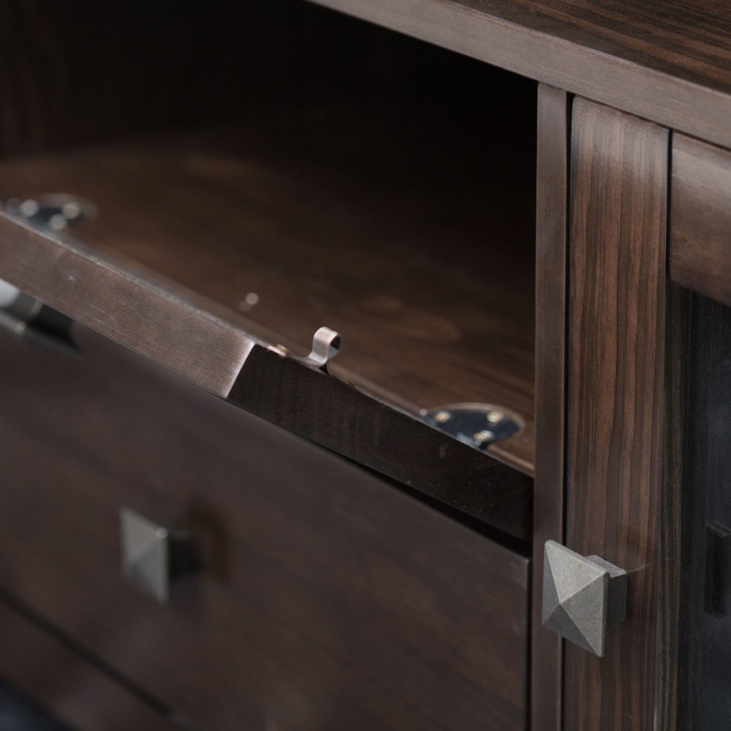 Cosmopolitan - Wide TV Media Stand - Mahogany Brown Simpli-Home