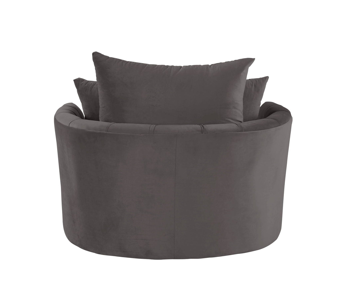 Zunyas - Velvet Accent Chair With Swivel Acme