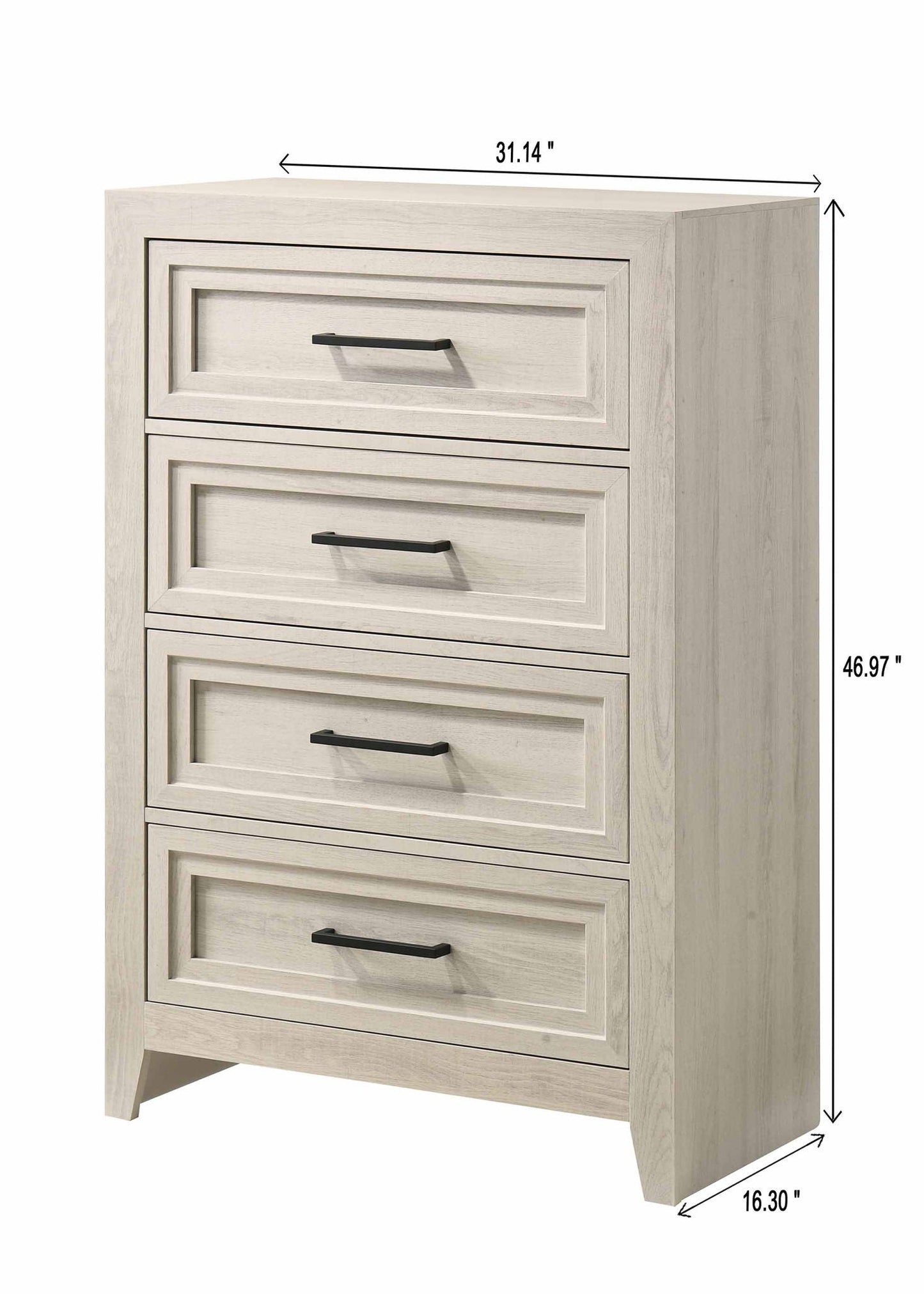 Lorraine - Chest - Antique White Crown Mark
