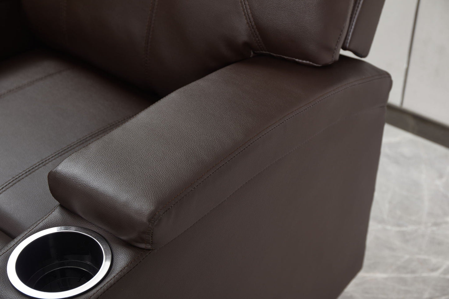 Modern Recliner Chair With Cup Holders, Remote Control Home Essentials