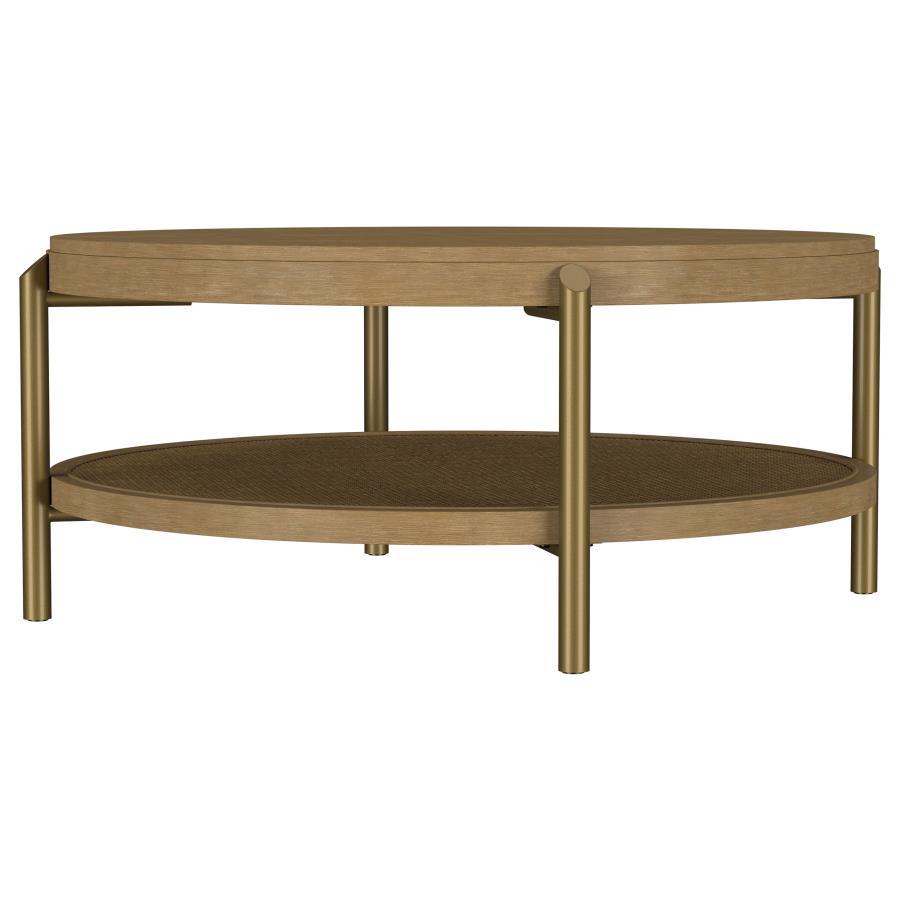 Arini - Round Coffee Table With Storage Shelf Coaster Fine Furniture