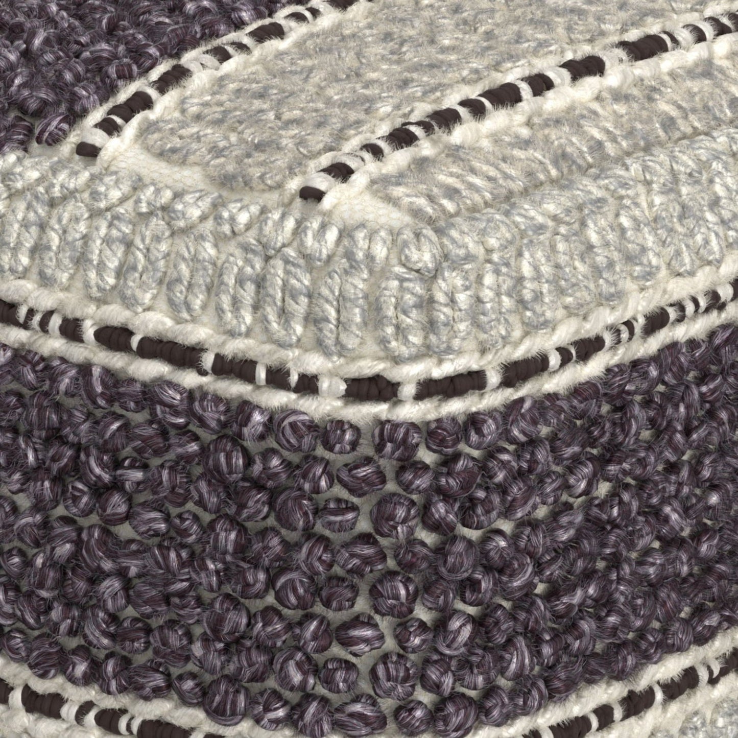 Grady - Handcrafted Square Pouf Simpli-Home