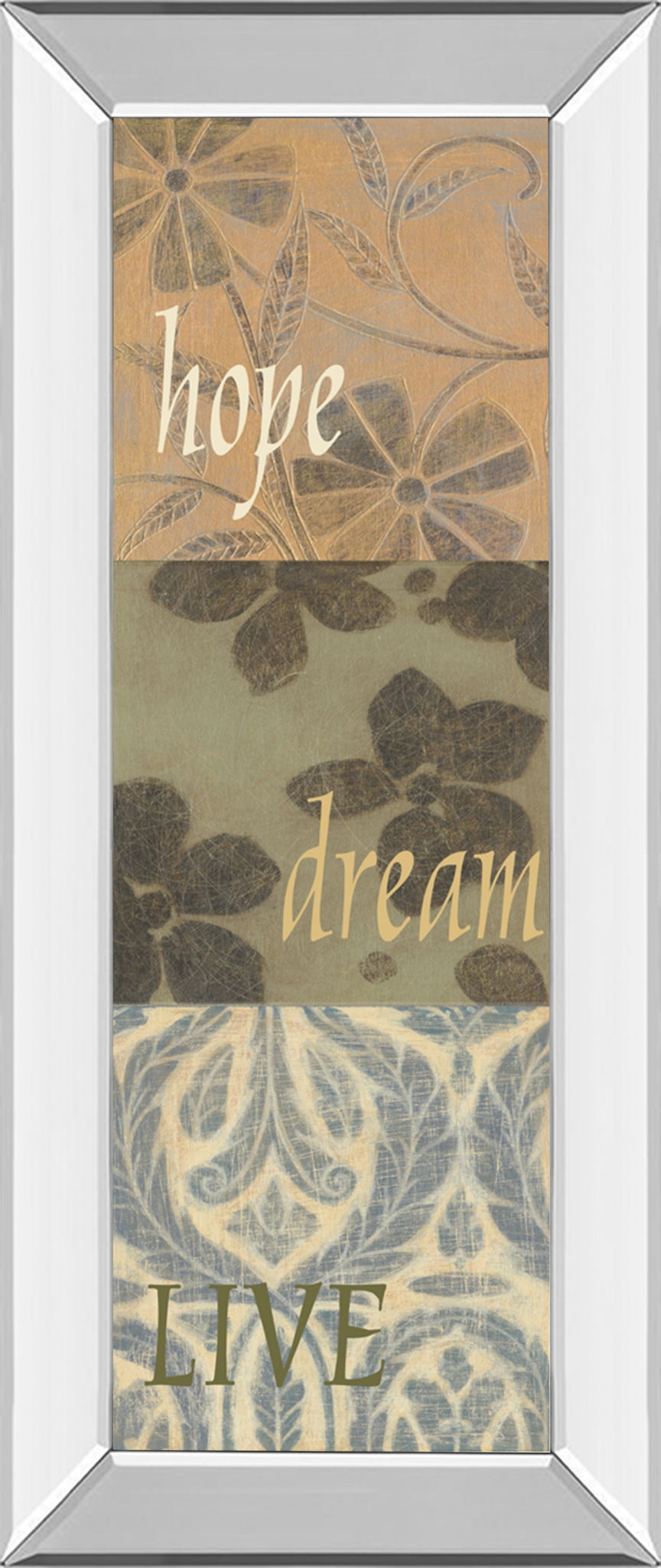 Uplift I By Vision Studio - Mirror Framed Print Wall Art - Orange Classy Art
