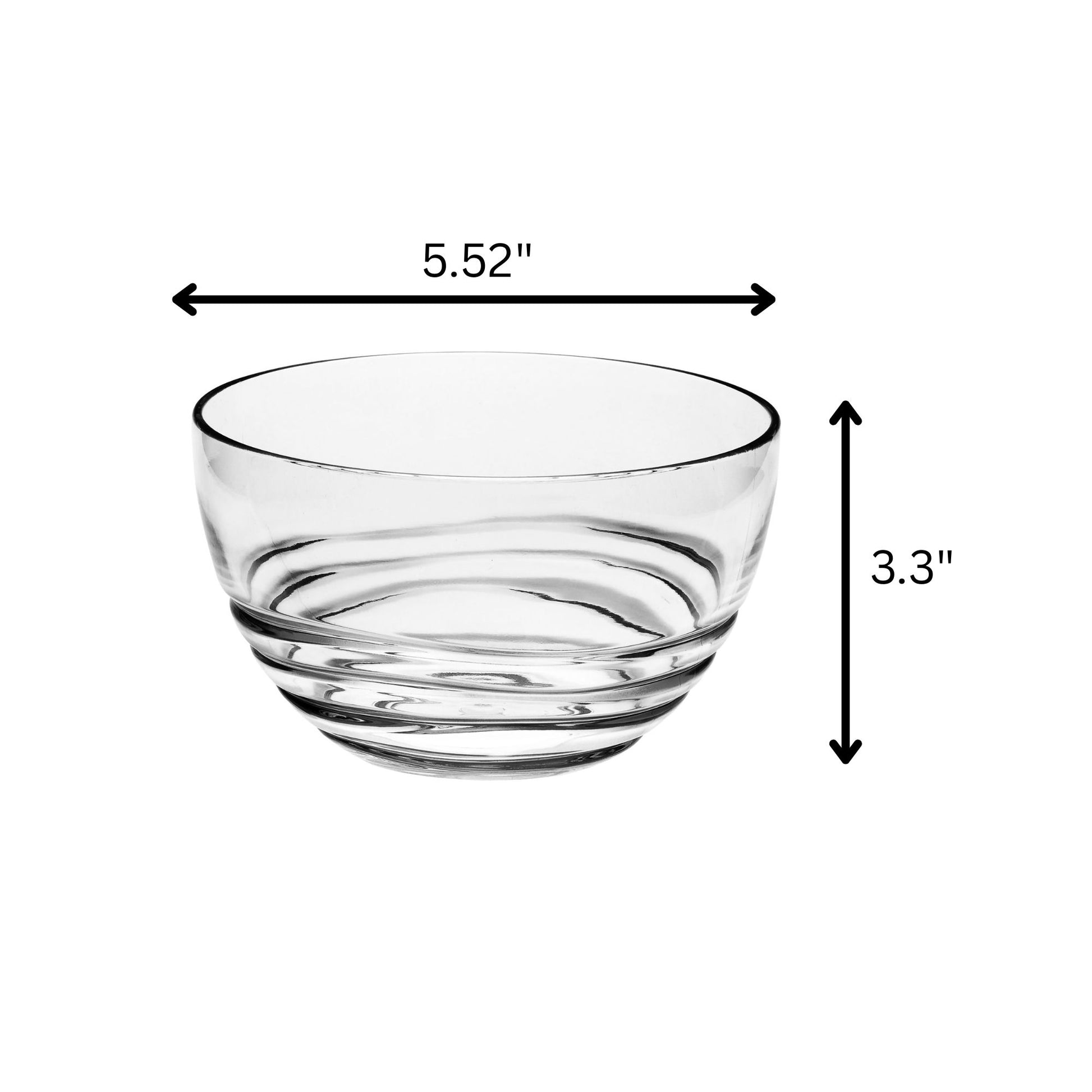 Swirl Acrylic Serving Bowls, Unbreakable Daily Nest