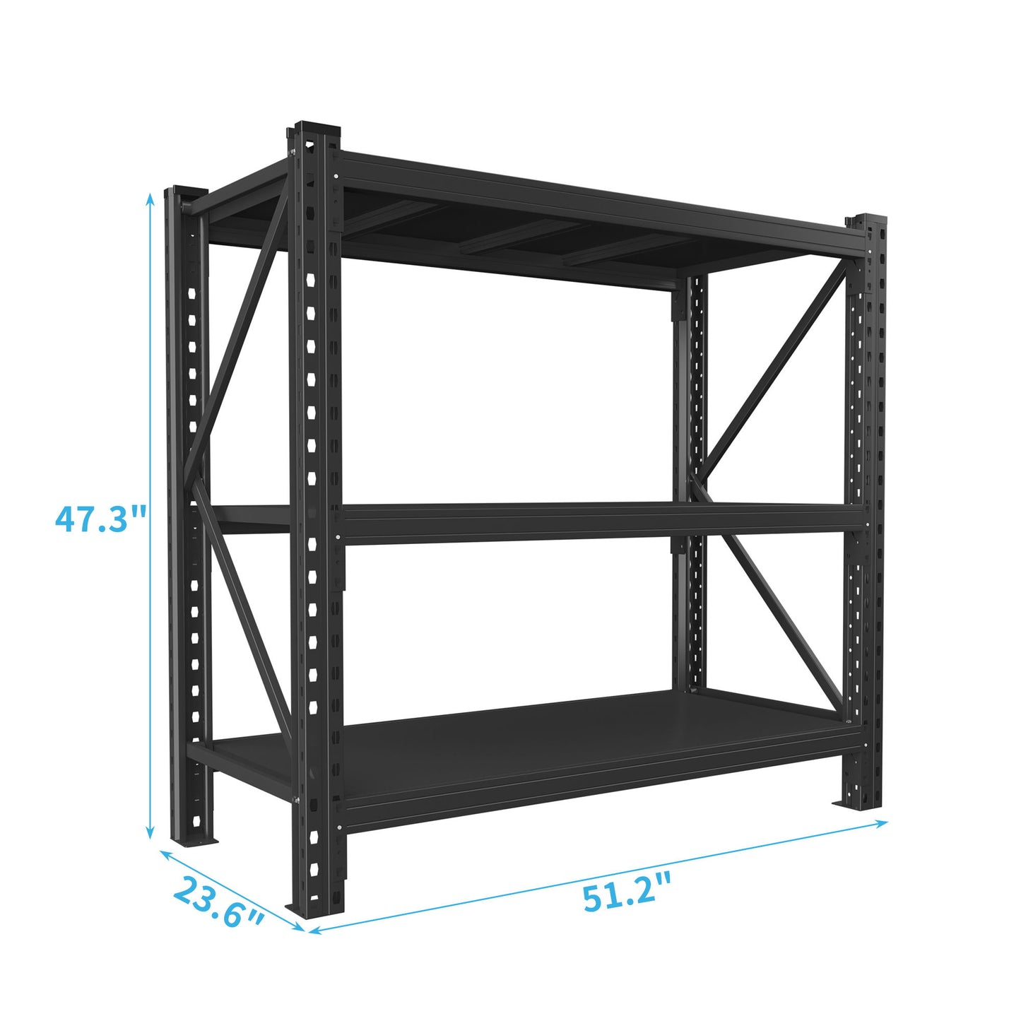3 Tier Industrial Shelving Rack Daily Nest