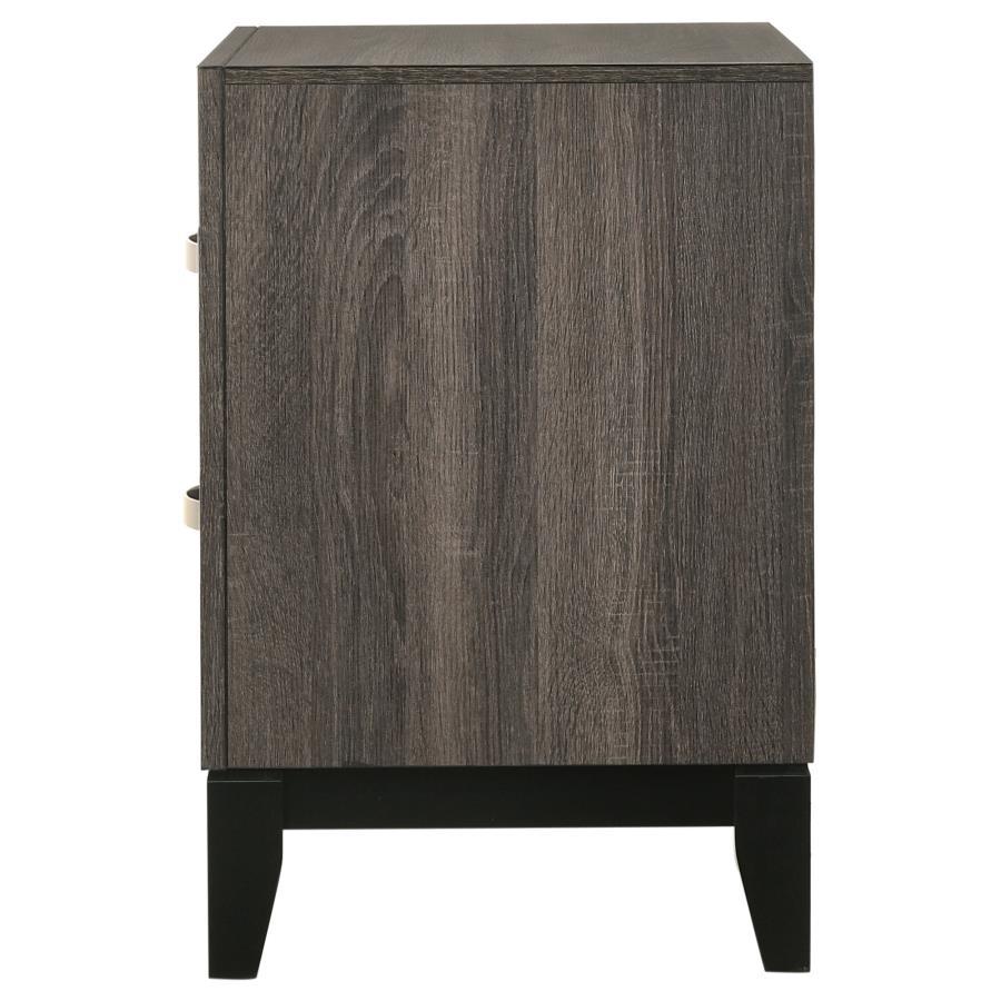 Watson - 2-Drawer Nightstand - Gray Oak CoasterEveryday