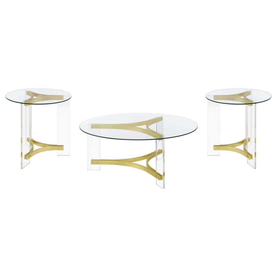 Janessa - Acrylic Coffee And End Table Set Coaster Fine Furniture