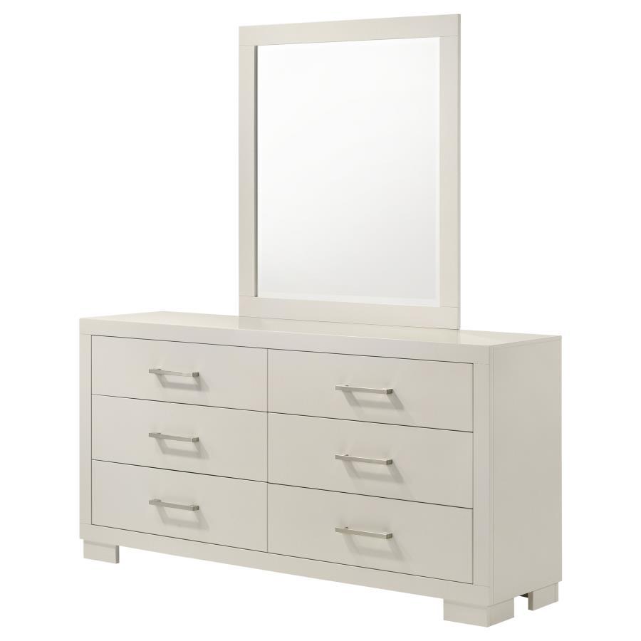 Jessica - 6-Drawer Dresser With Mirror CoasterEssence