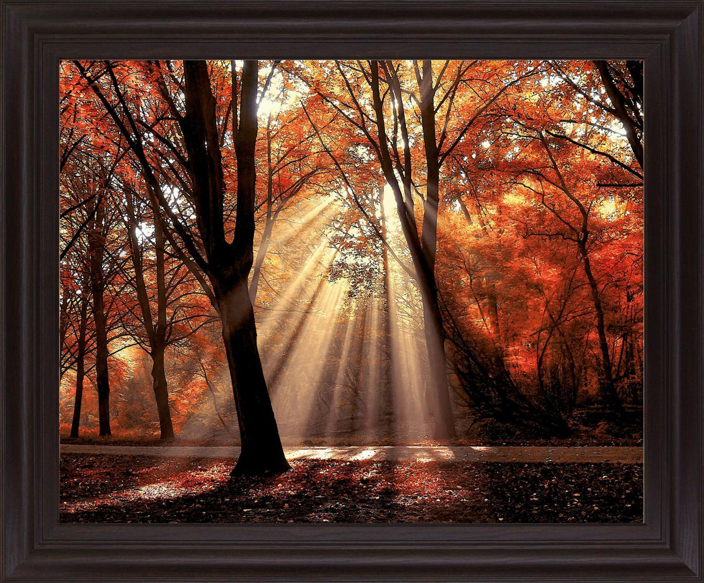 Radiant Maple Glow - 28" x 34" Framed Wall Art Classy Art