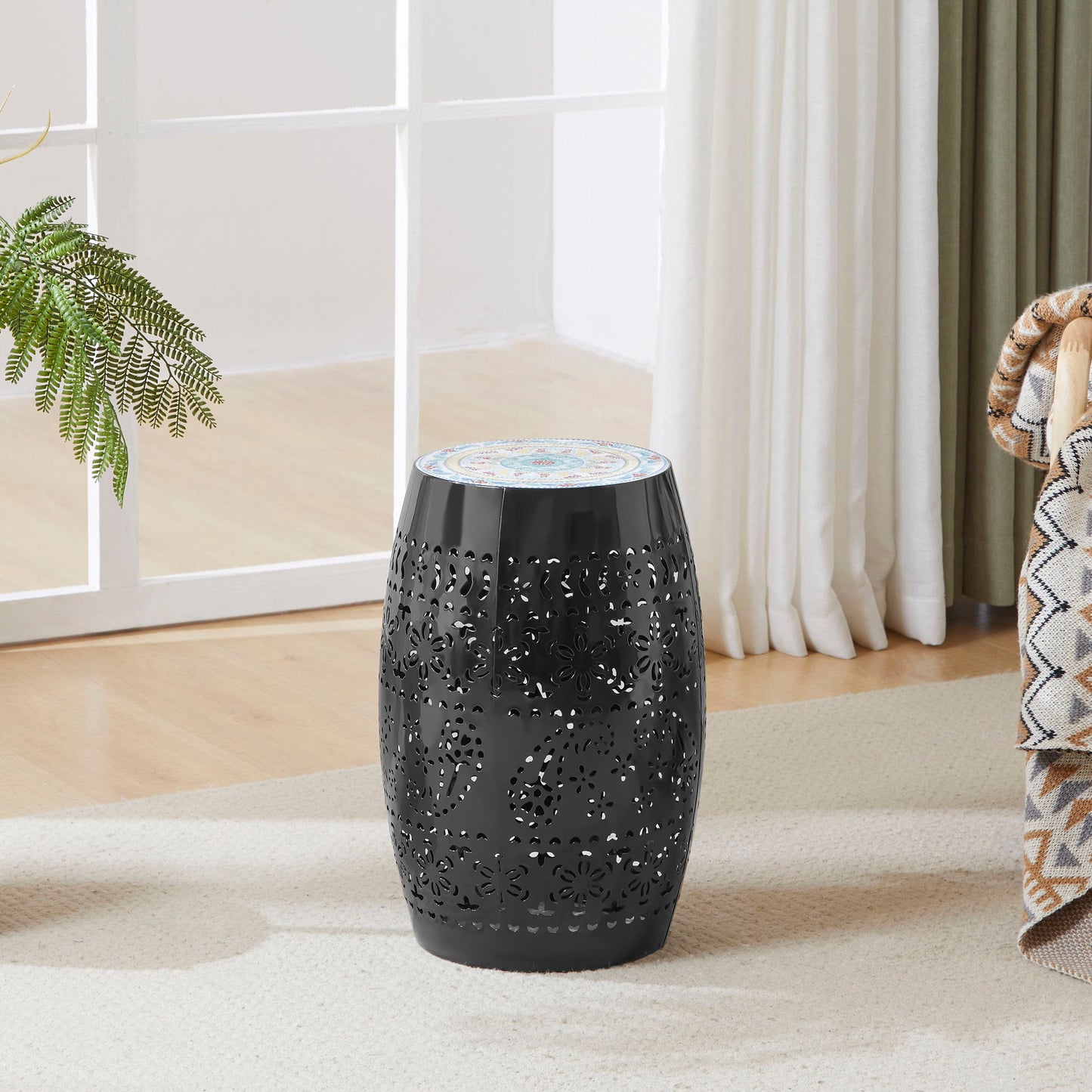 Lilac - Mosaic Side Table Noble House