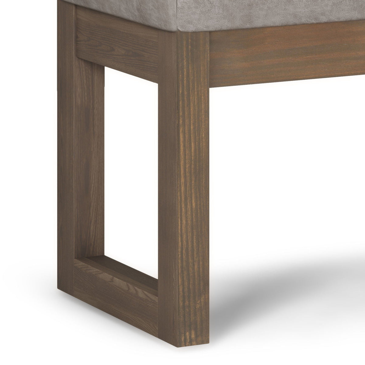 Milltown - Footstool, Small Ottoman Bench - Gray Simpli-Home