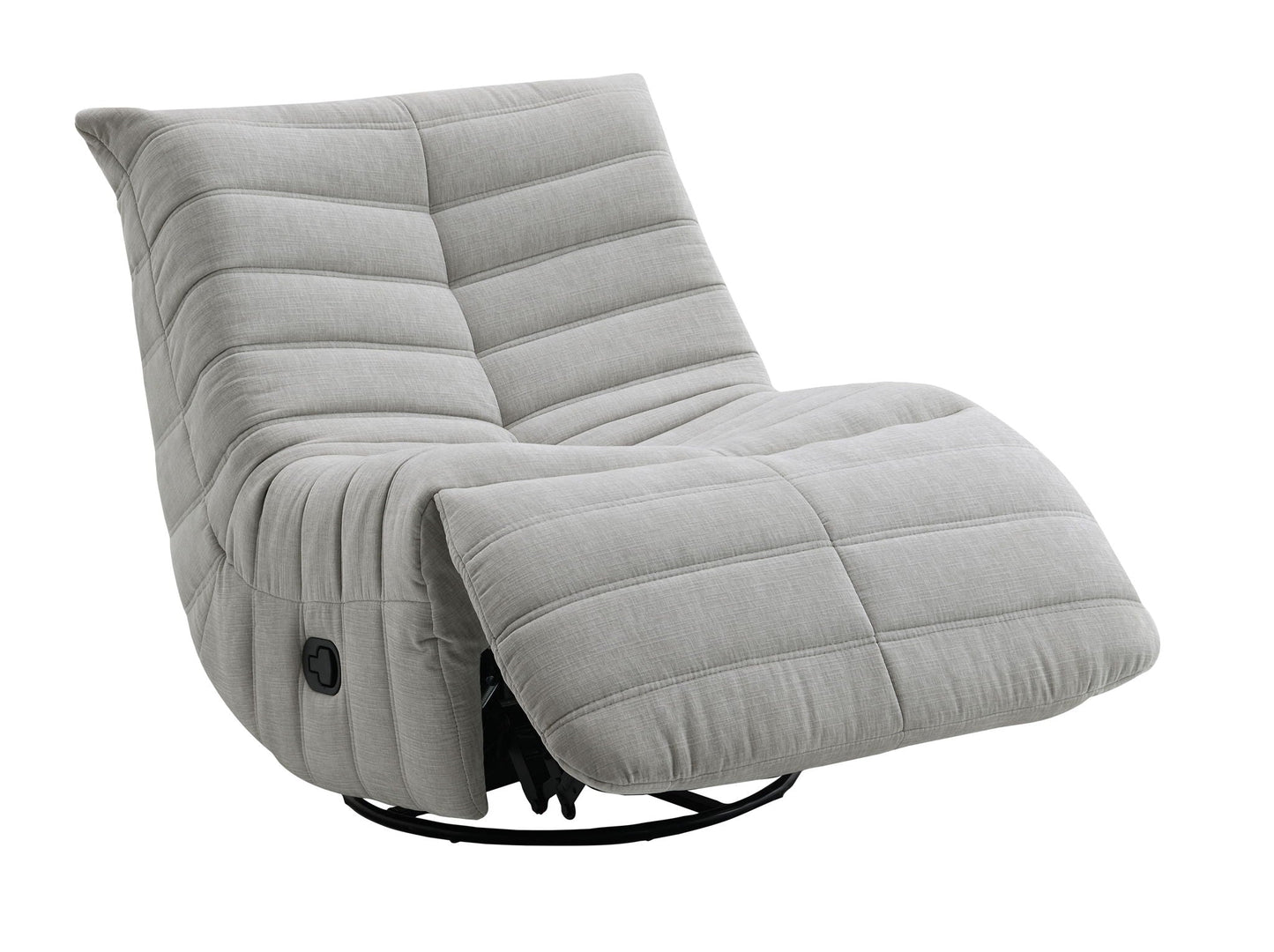Talmon - Chenille Glider Recliner With Swivel Acme