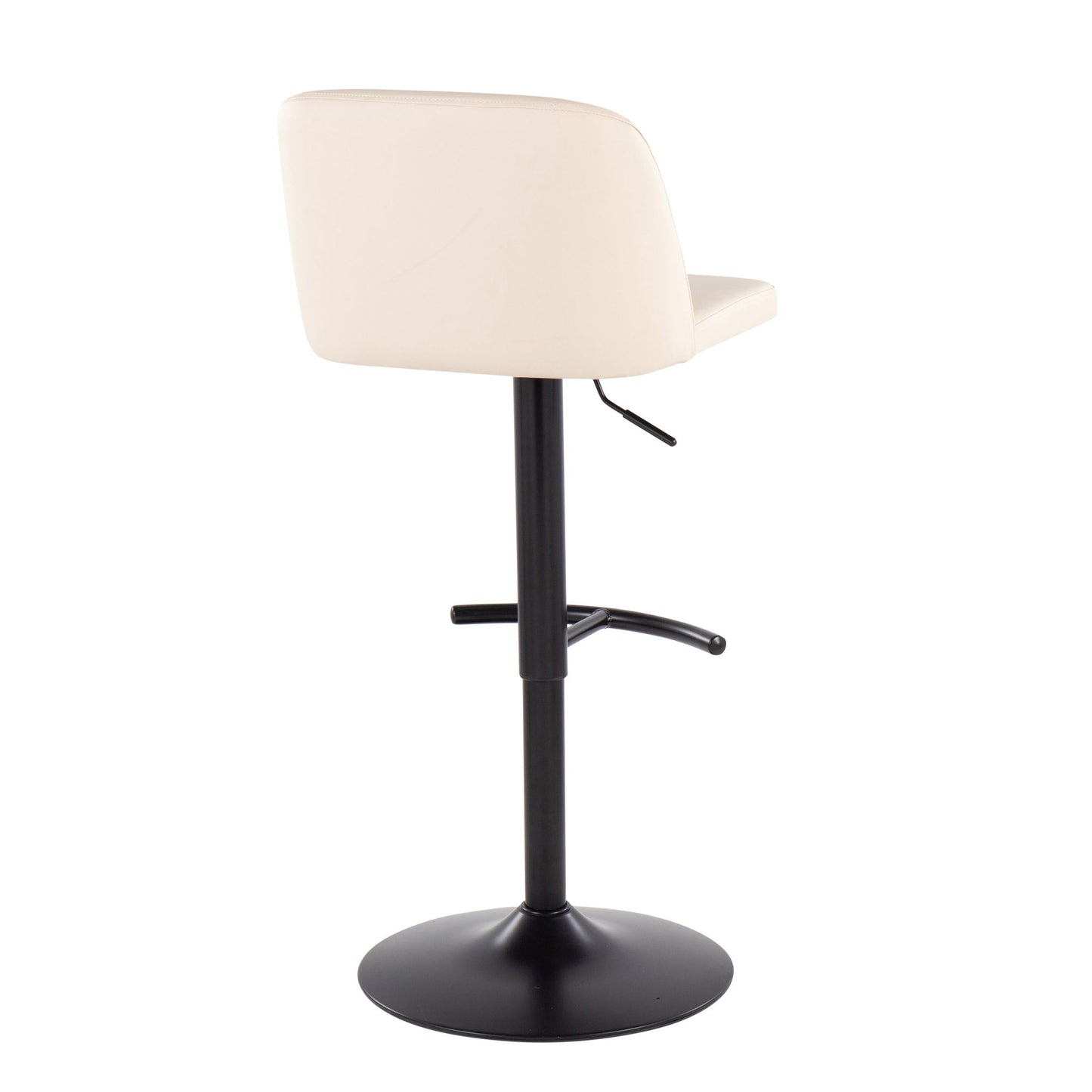 Toriano - Contemporary Adjustable Bar Stool With Rounded T Footrest (Set of 2) Lumi Source