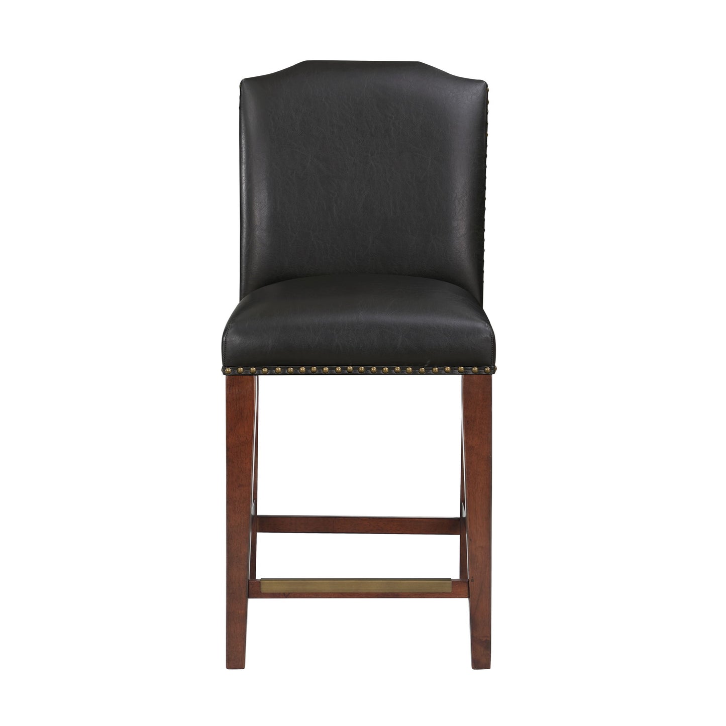 Blaire - Stationary Counter Stool With Nail Heads Home Essentials