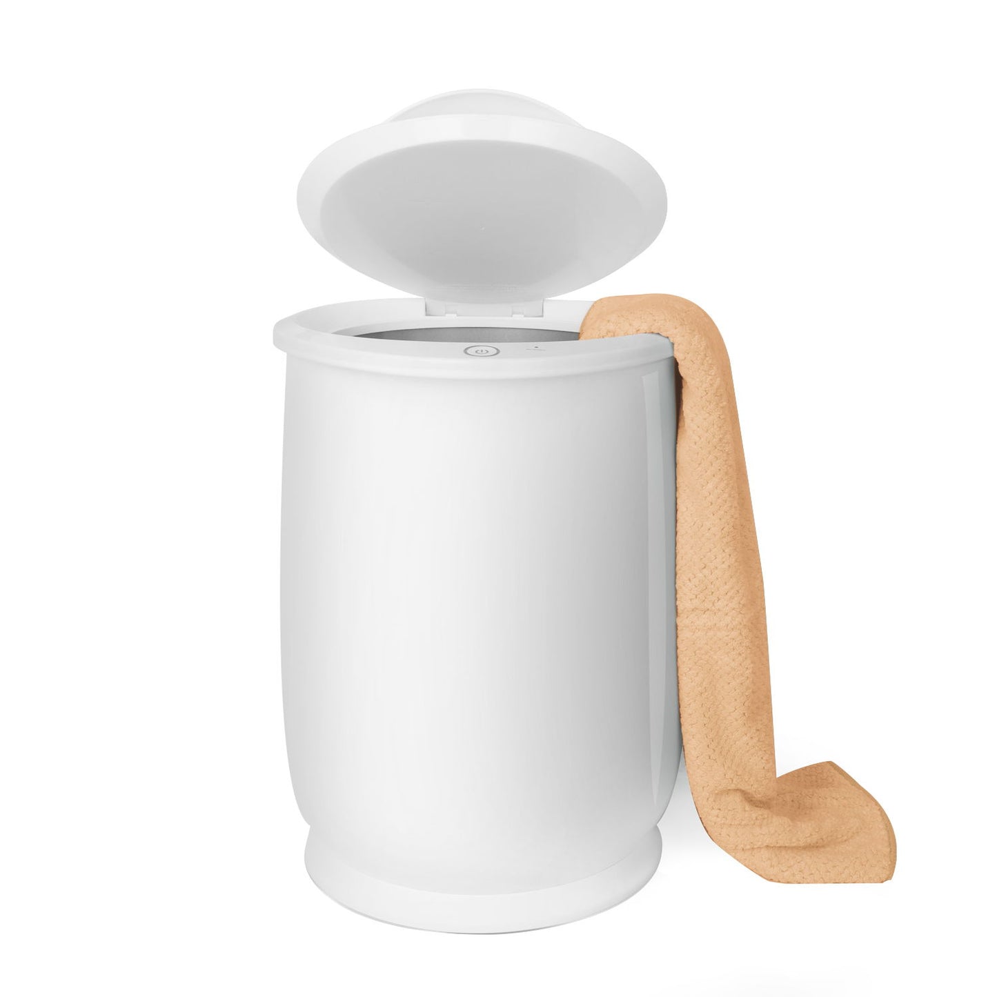 Luxury Bucket Towel Warmers, Large Towel Warmers For The Bathroom, Fits Up To 2 Oversized Towels - White Daily Nest