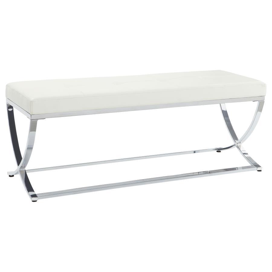 Walton - Leatherette Upholstered Tufted Accent Bench CoasterEssence