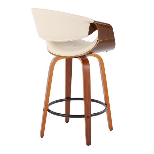 Symphony - Mid Century Stylish Design Modern Counter Stool (Set of 2) Lumi Source