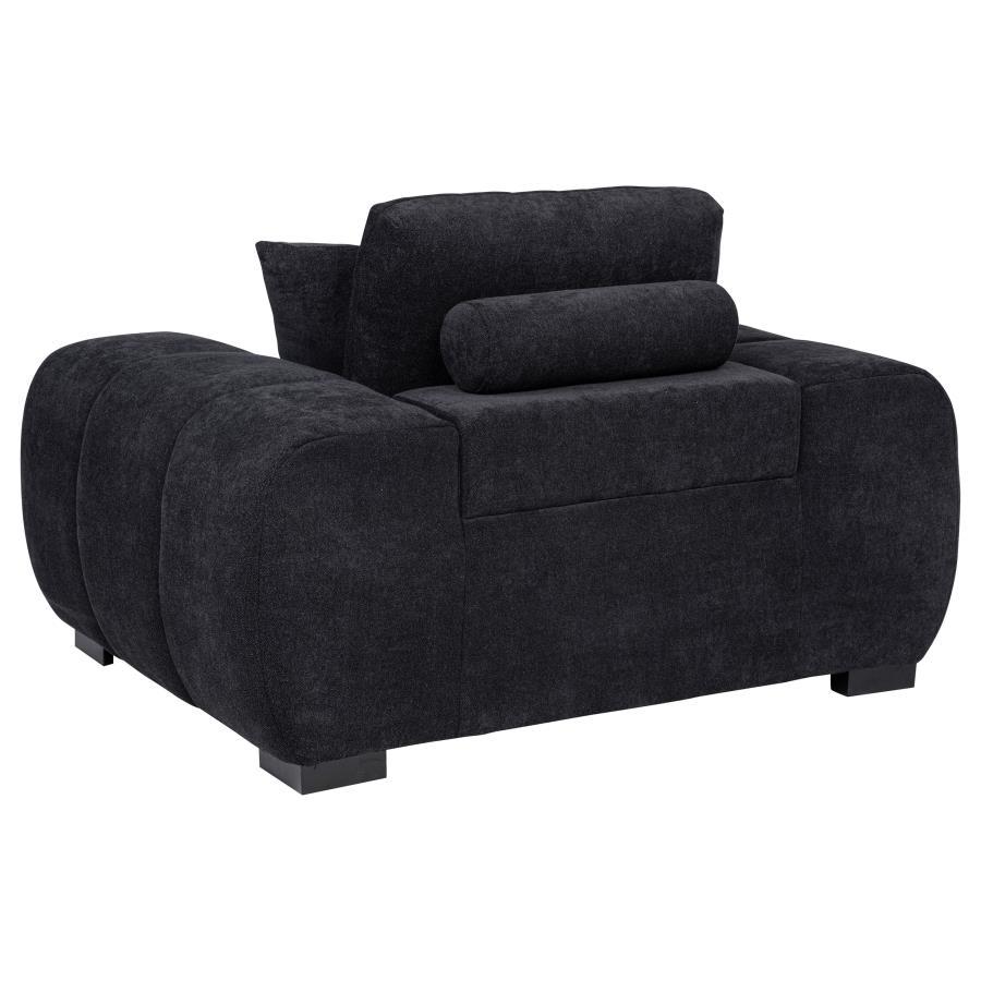 Octavia - Fabric Upholstered Track Arm Accent Chair Coaster Fine Furniture