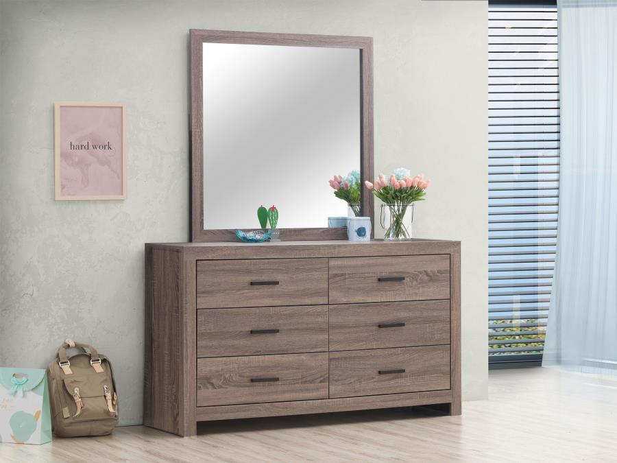 Brantford - 6-Drawer Dresser With Mirror CoasterEveryday