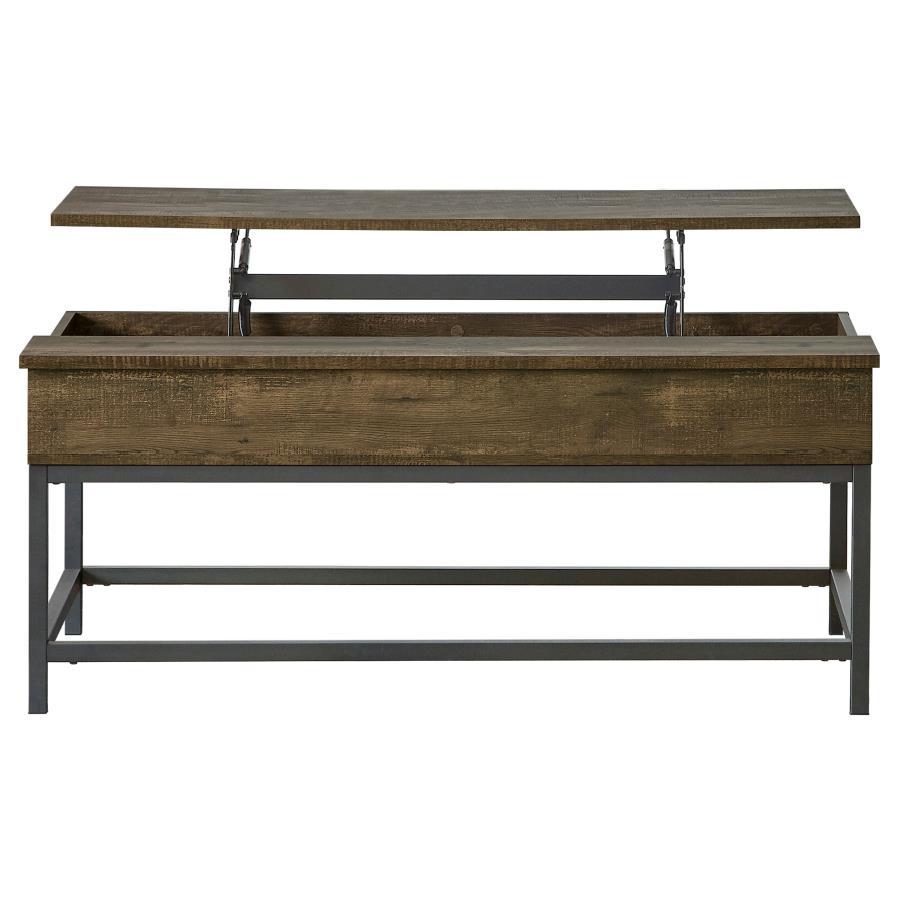 Byers - Engineered Wood Lift Top Coffee Table - Brown Oak CoasterEssence