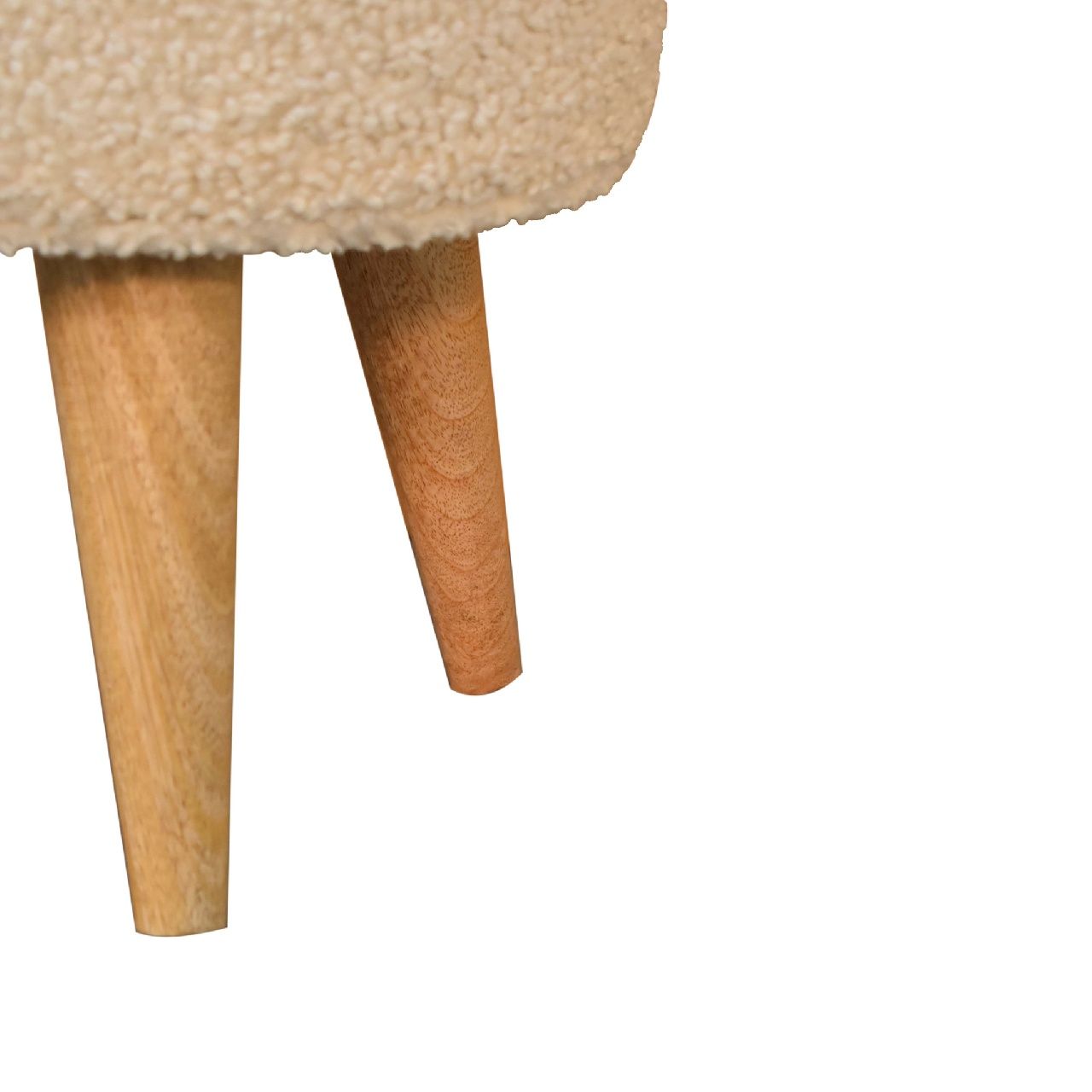 Petite Footstool - Cream / Brown Artisan Furniture