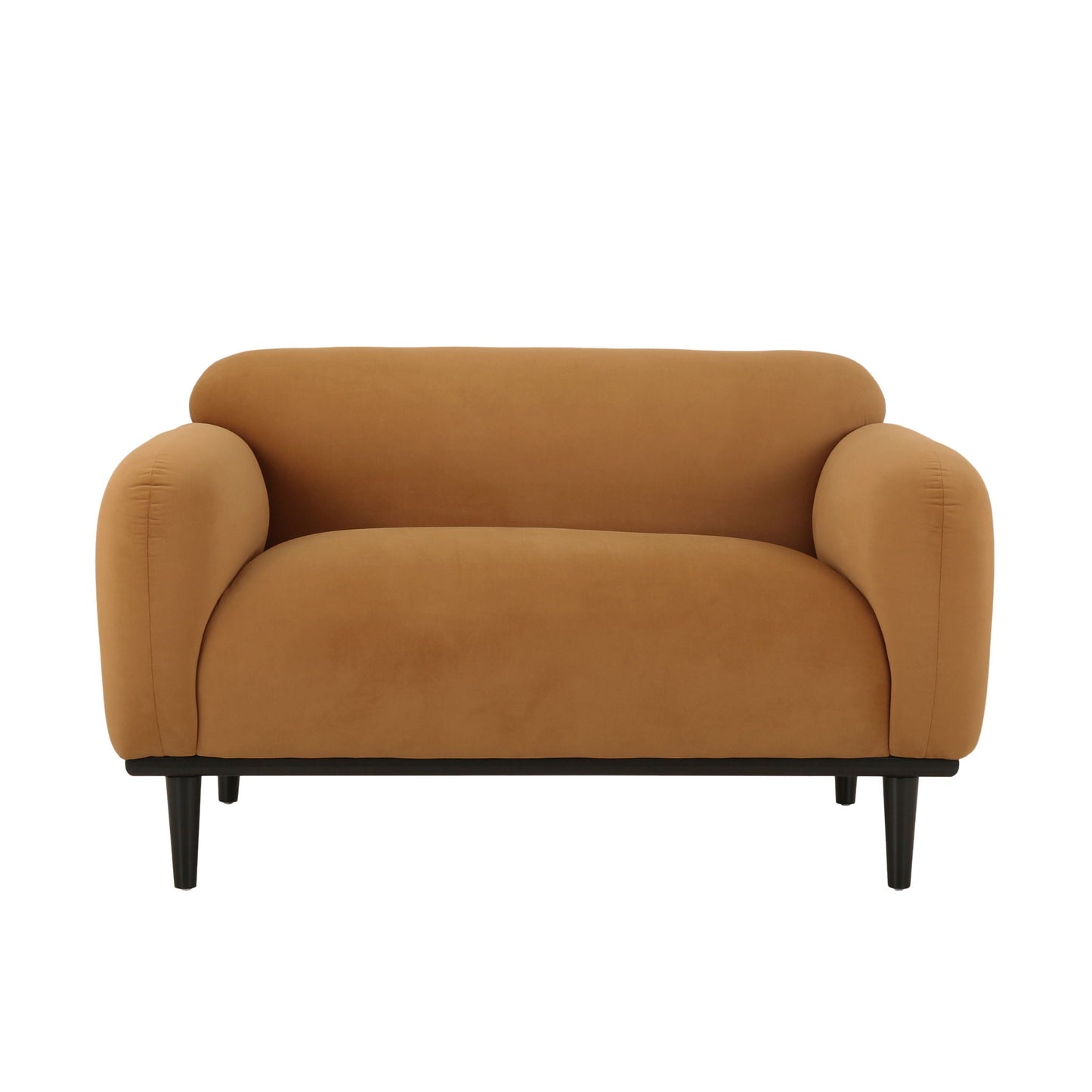 Sway - Upholstered Loveseat With Wood Legs And Round Arms Noble House