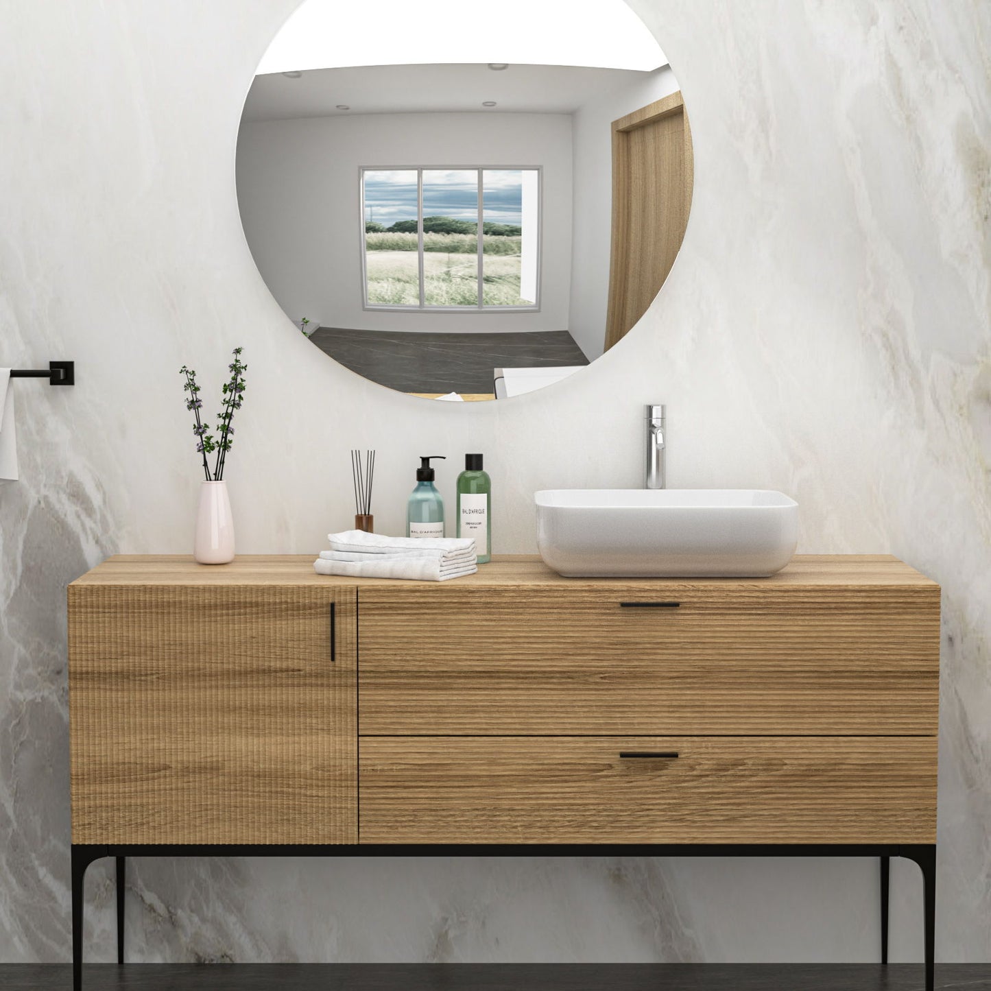 Rectangular Vessel Bathroom Sink, Modern - White Daily Nest