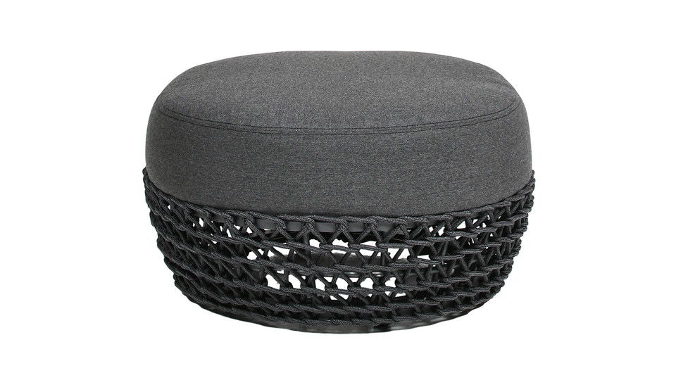 Willow - Round Upholstered Patio Ottoman Jennifer Taylor Home