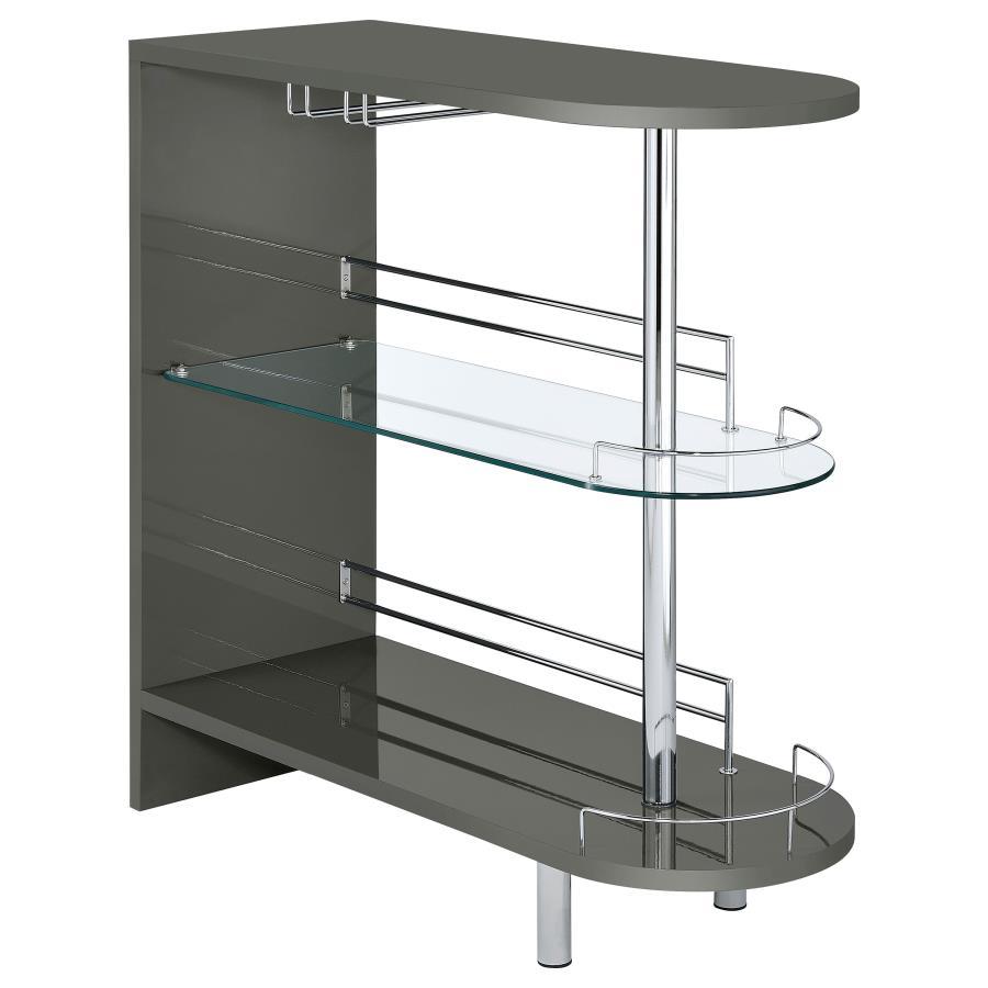 Adolfo - Rectangular 2-Tier Home Bar Table CoasterEssence