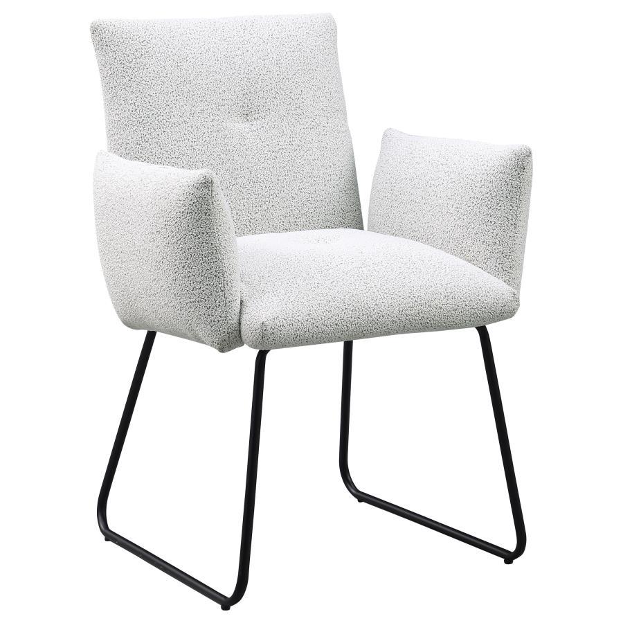Ackland - Upholstered Dining Side Chair (Set of 2) - Light Gray Coaster Fine Furniture