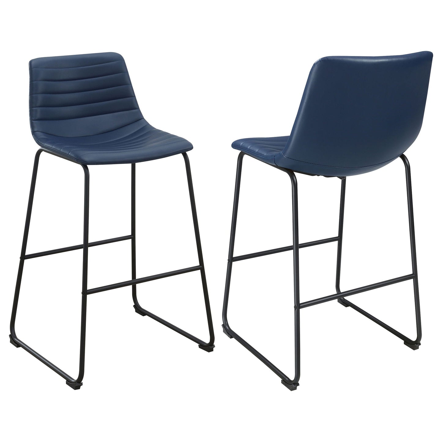 Zuni - Faux Leather Upholstered Bar Chair (Set of 2) CoasterEveryday
