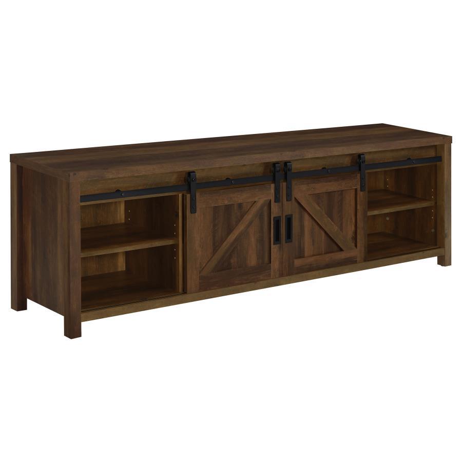 Madra - 2-Door Engineered Wood TV Stand CoasterEssence