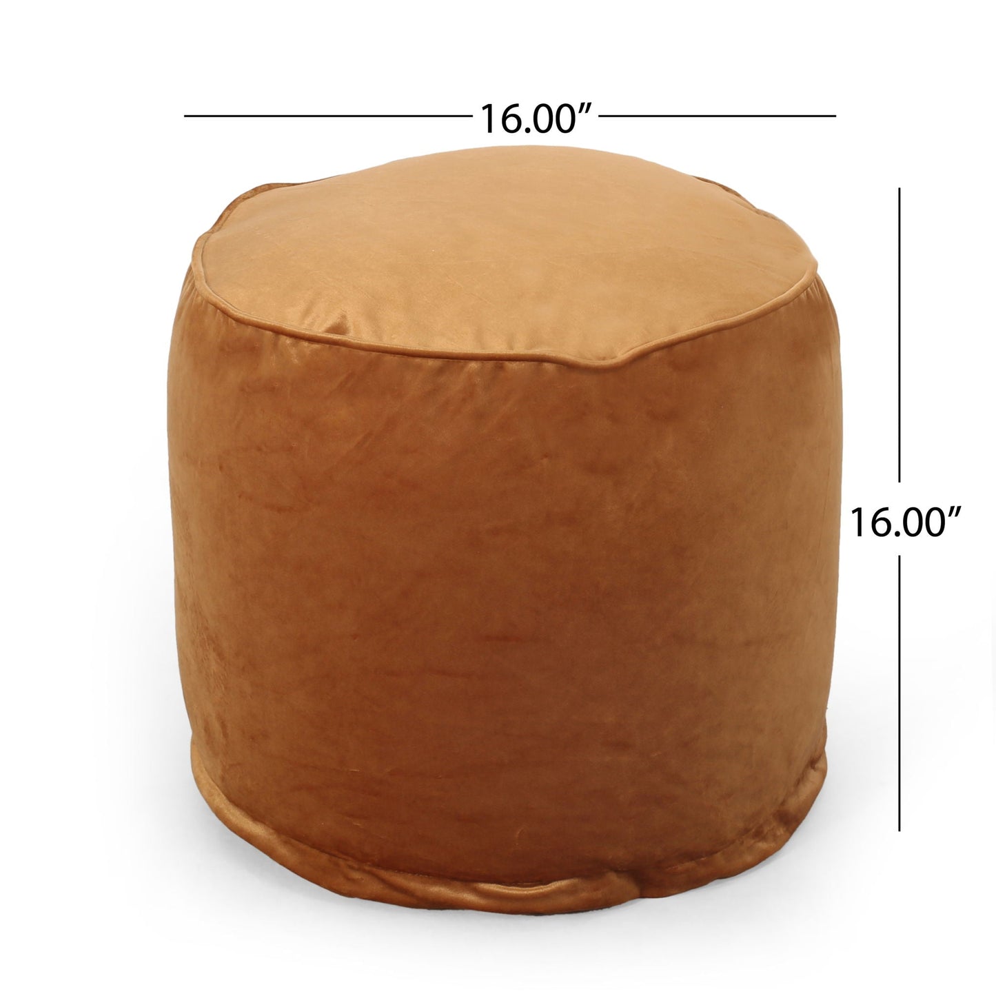 Shimon - Cylinder Pouf Ottoman And Floor Cushion Home Essentials