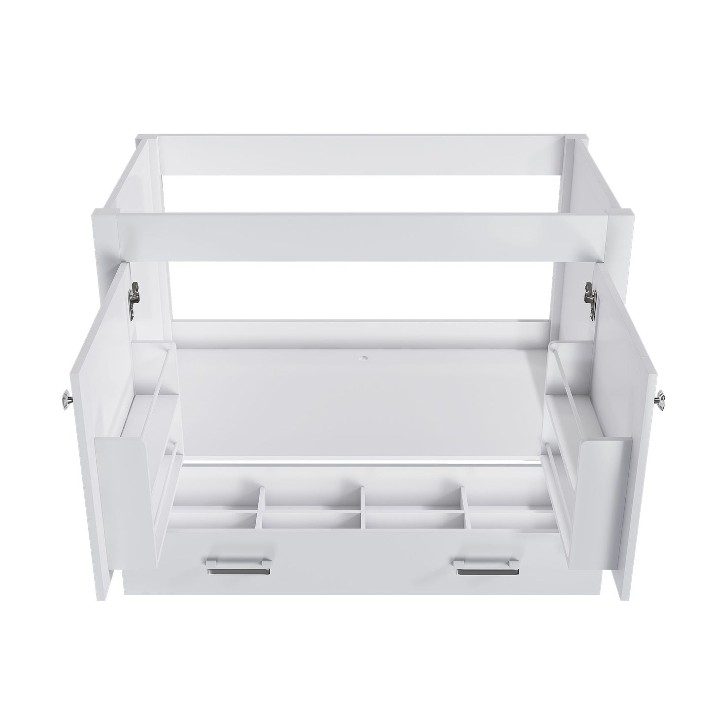 42" Bathroom Vanity Base With Doors And Drawer - White Home Essentials
