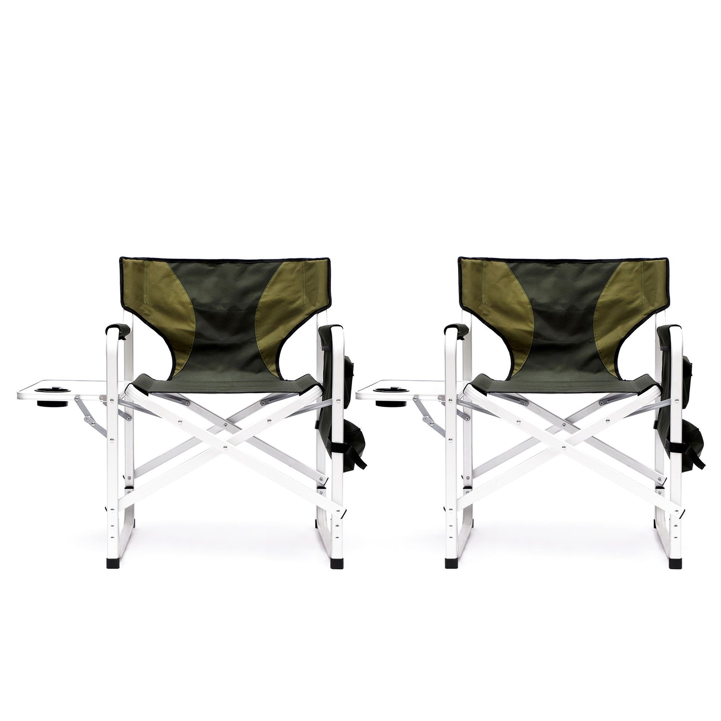 Padded Folding Outdoor Chair With Side Table And Storage Pockets, Lightweight Oversized Directors Chair For Indoor, Outdoor Camping, Picnics And Fishing Home Essentials