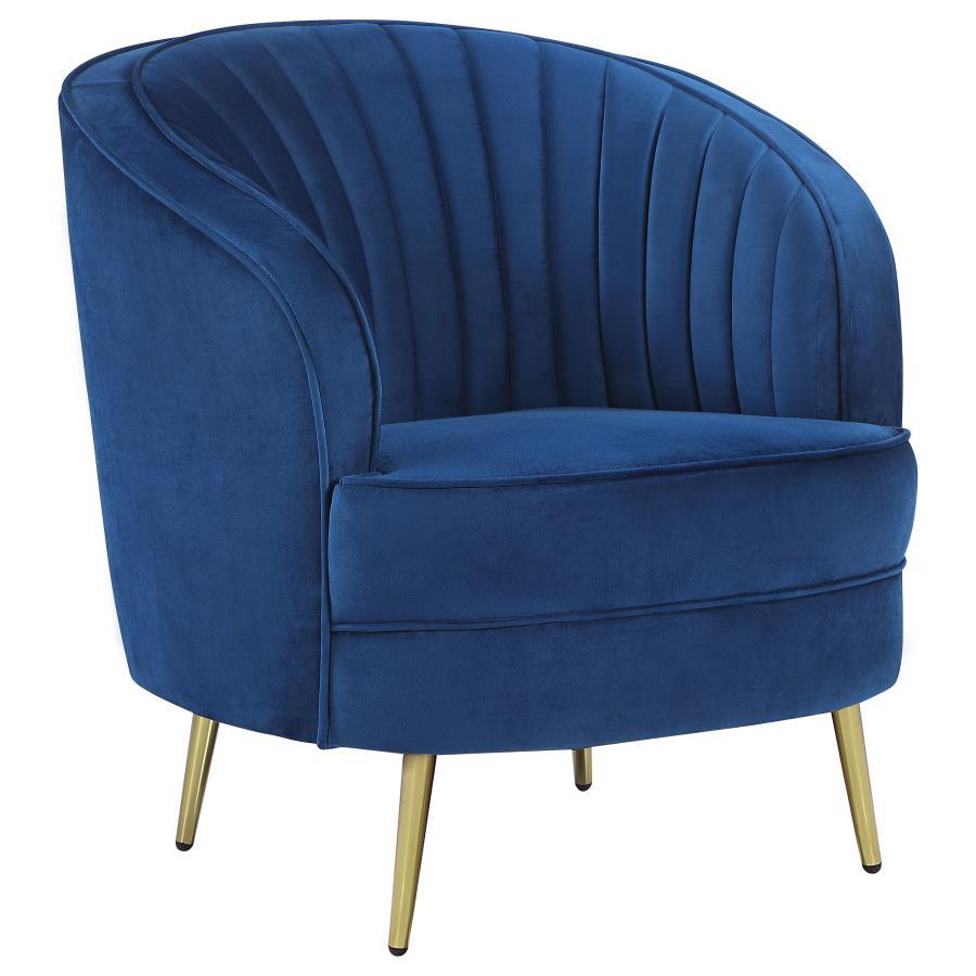 Sophia - Upholstered Channel Tufted Barrel Accent Chair CoasterEssence
