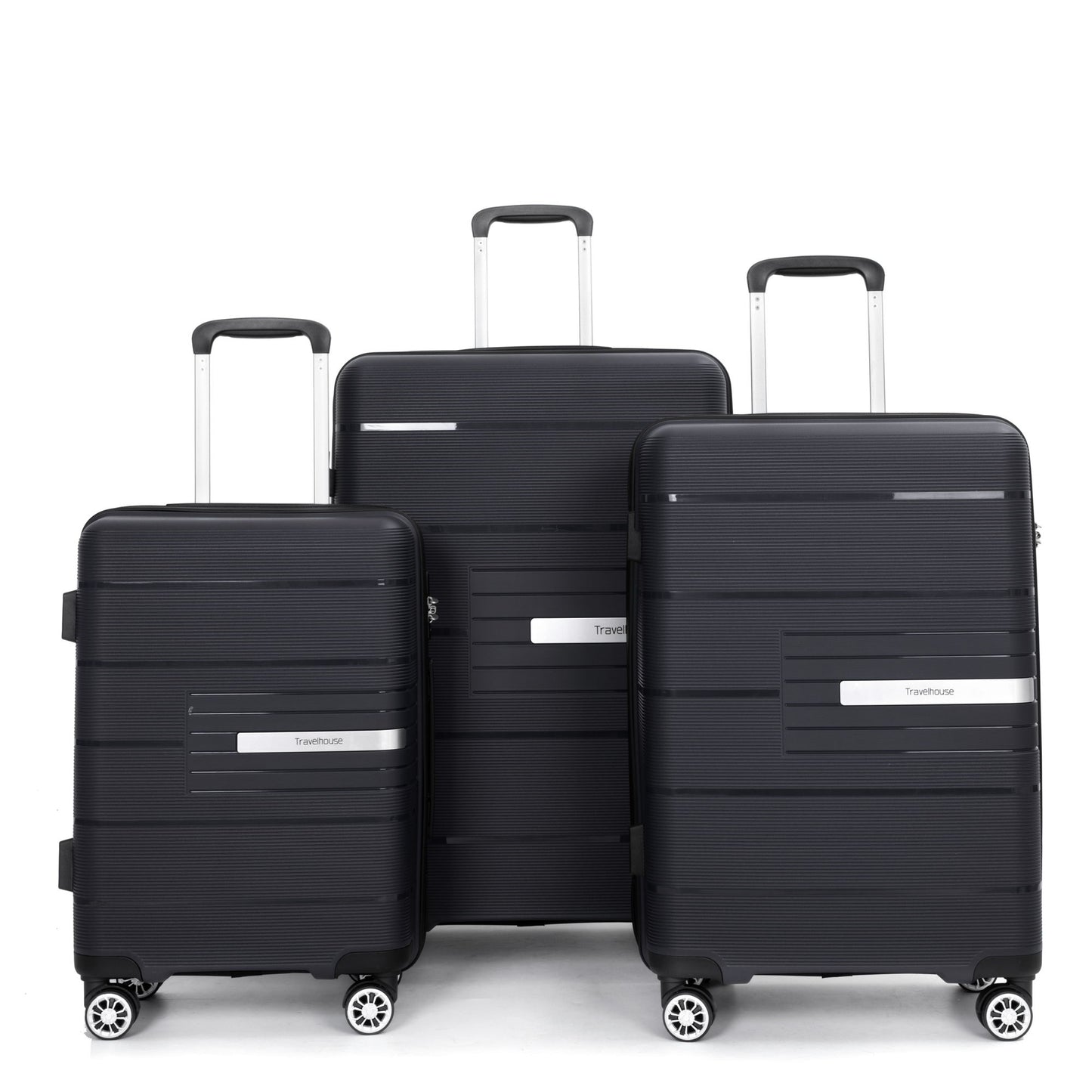 Hardshell Suitcase Double Spinner Wheels Luggage Sets, Lightweight With Tsa Lock, 3 Piece Set Daily Nest