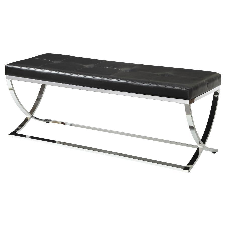 Walton - Leatherette Upholstered Tufted Accent Bench CoasterEssence