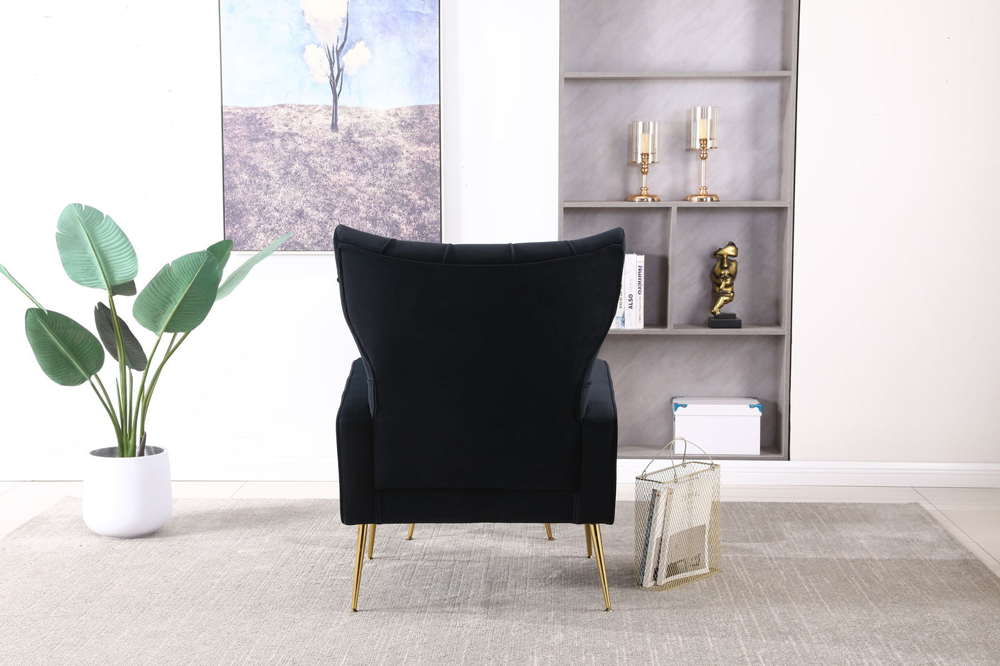 Modern Accent Chair With Ottoman, Comfy Armchair For Living Room - Snoozhouse