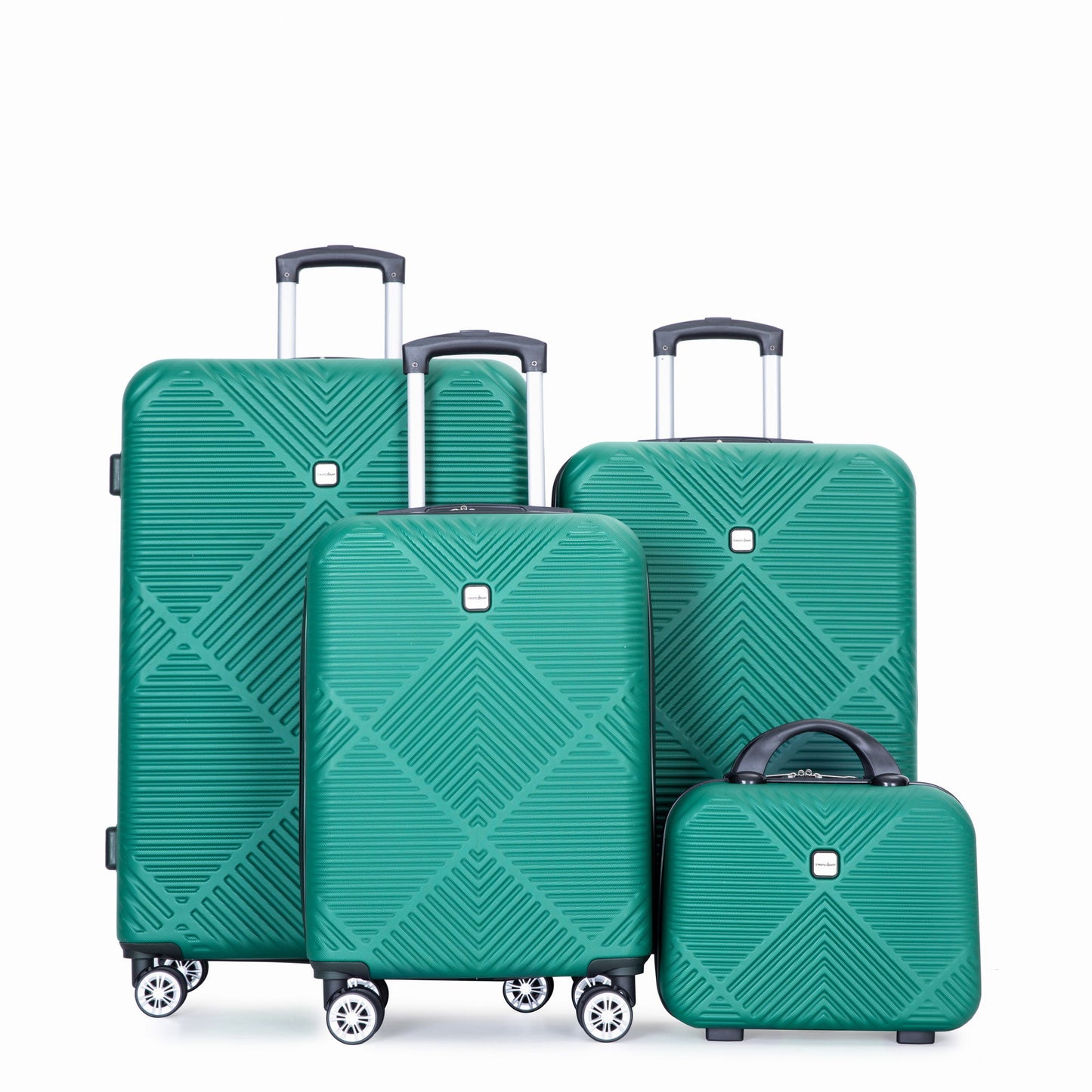 4 Piece Lightweight Suitcase, Makeup Box, Aircraft Wheels Daily Nest