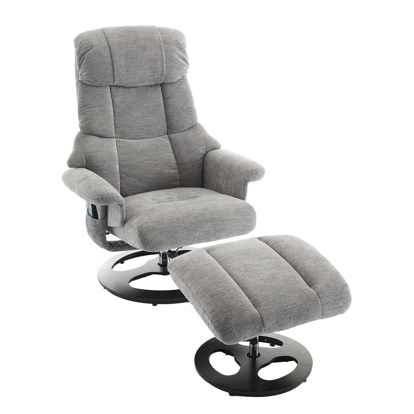 Ergonomic Recliner Chair With Ottoman, Modern 360° Swivel With Footstool Home Essentials