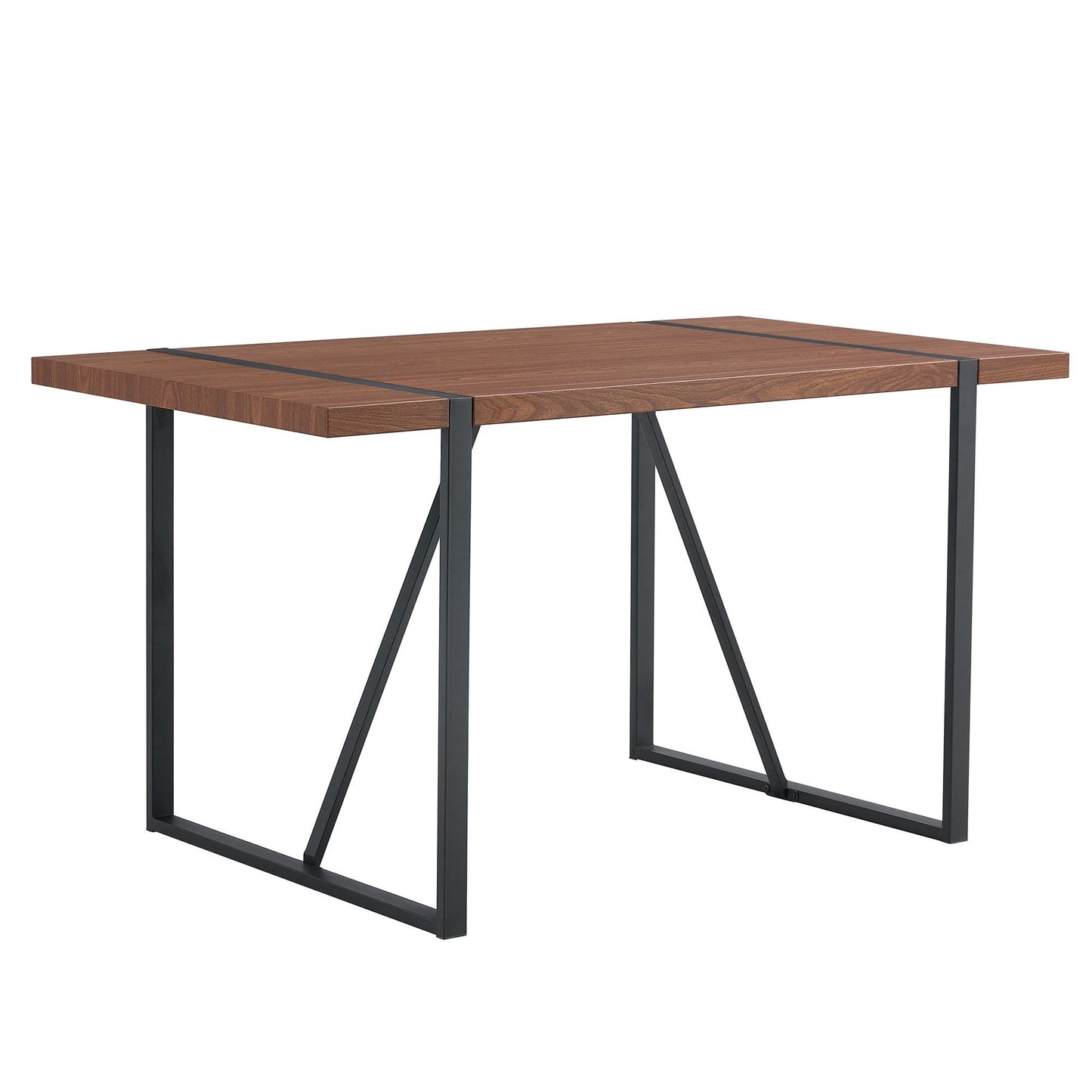 Industrial Rectangular Dining Table For 4 - 6 People Home Essentials
