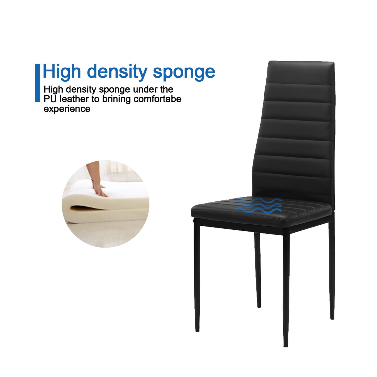 Dining Chair (Set of 4) - Black Home Essentials