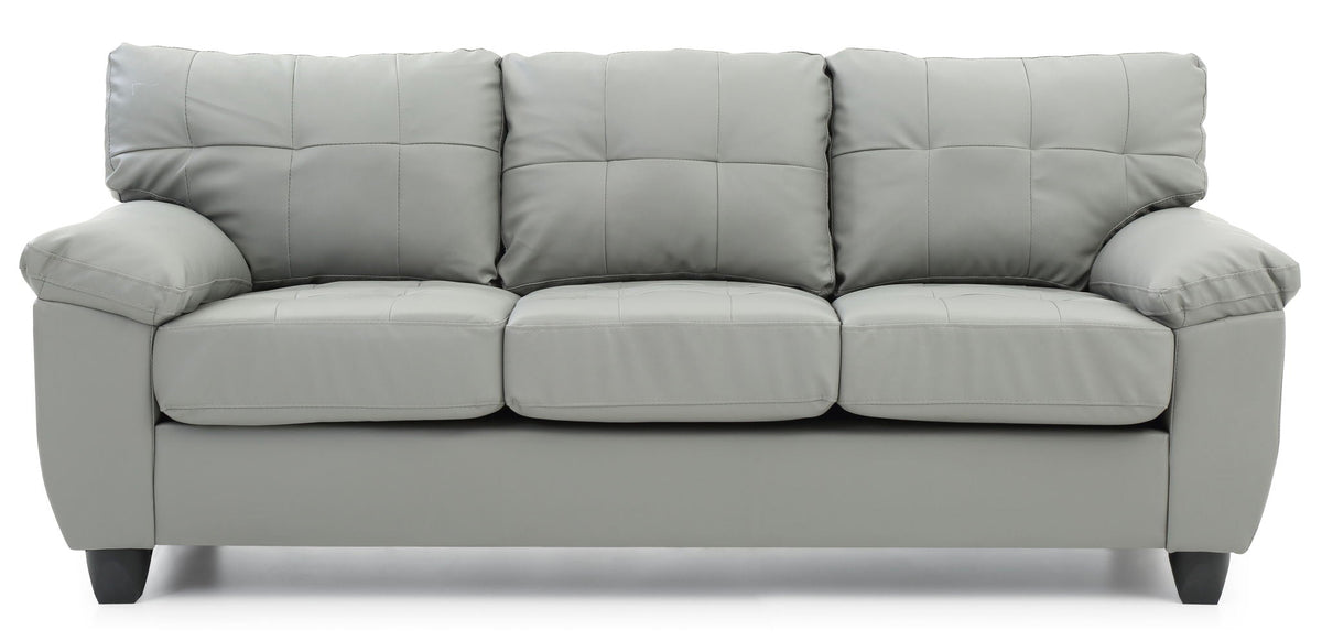 Sophisticated Sofa With Padded Arms - Gray Glory Furniture